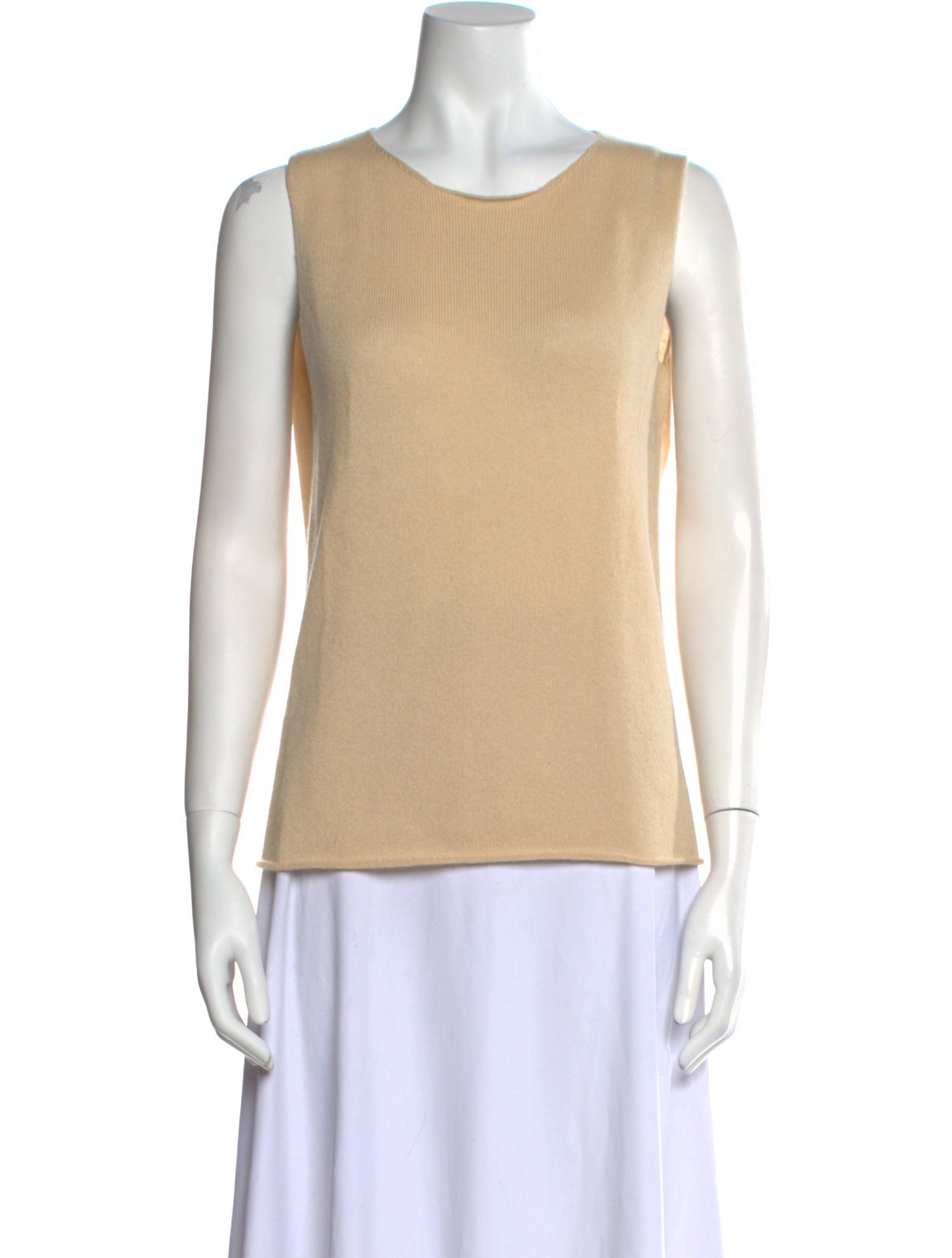 Sharis Place Private Label Cashmere Scoop Neck Top