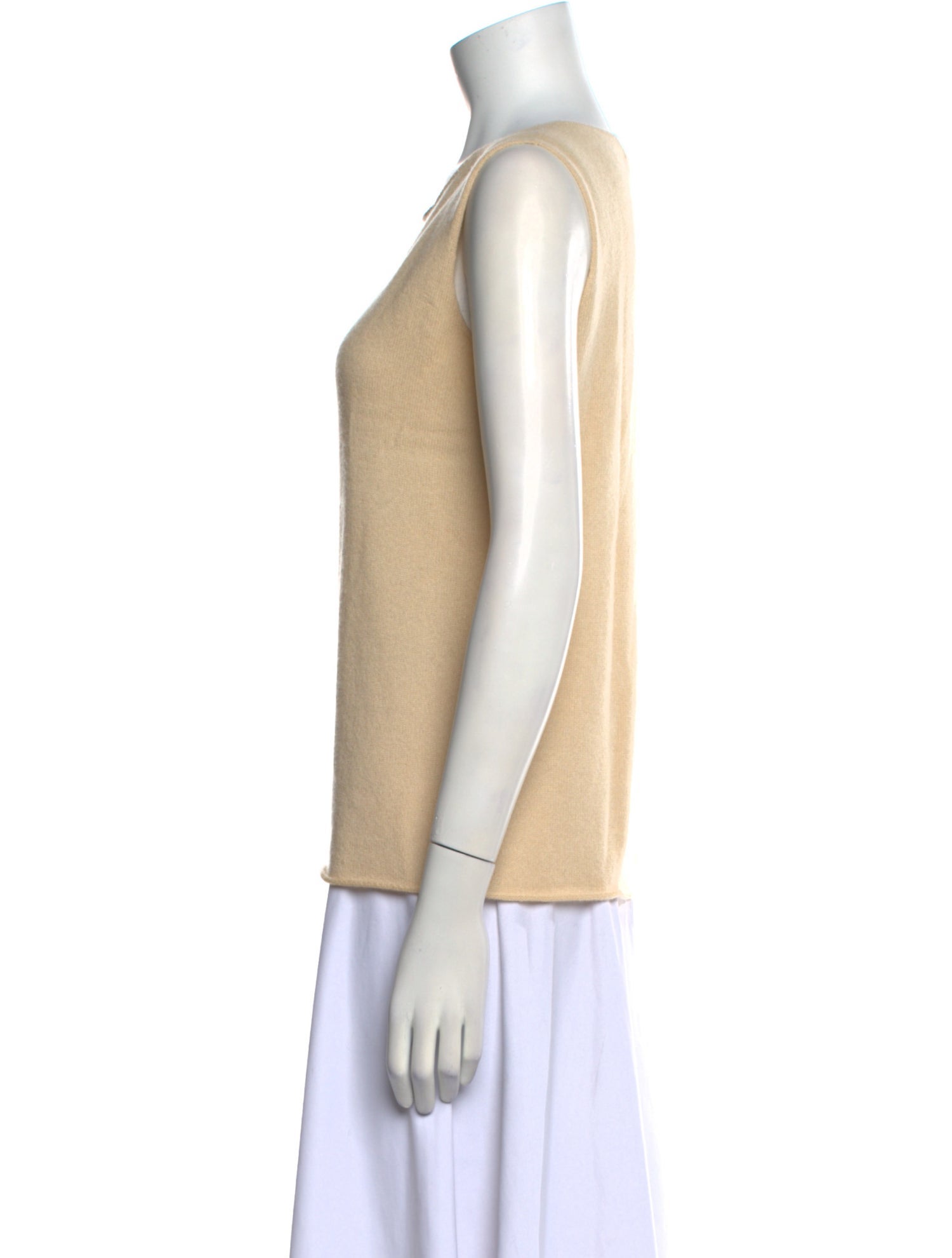 Sharis Place Private Label Cashmere Scoop Neck Top