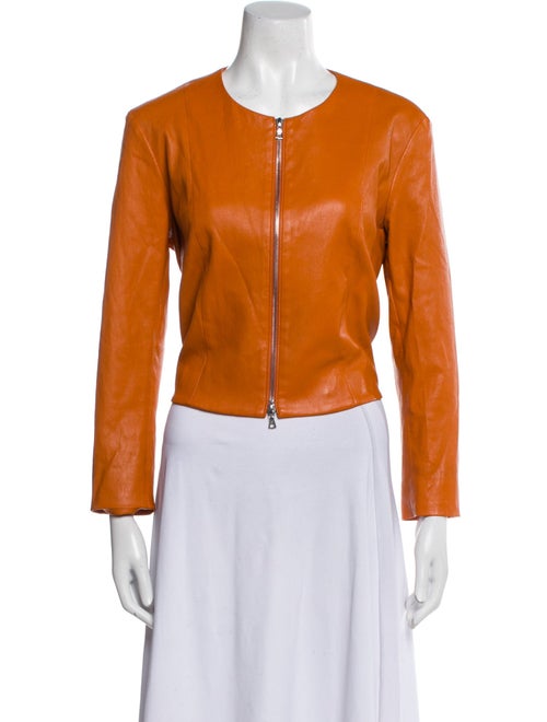 Sharis Place Private Label Leather Evening Jacket