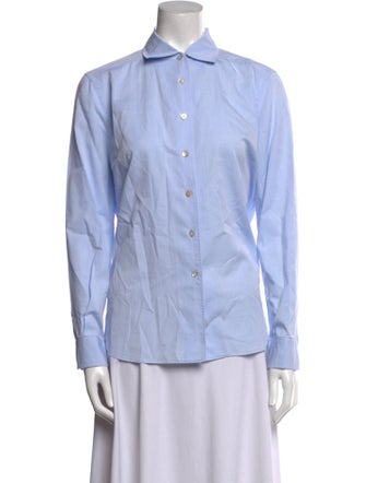 Sharis Place Private Label Long Sleeve Button-Up Top