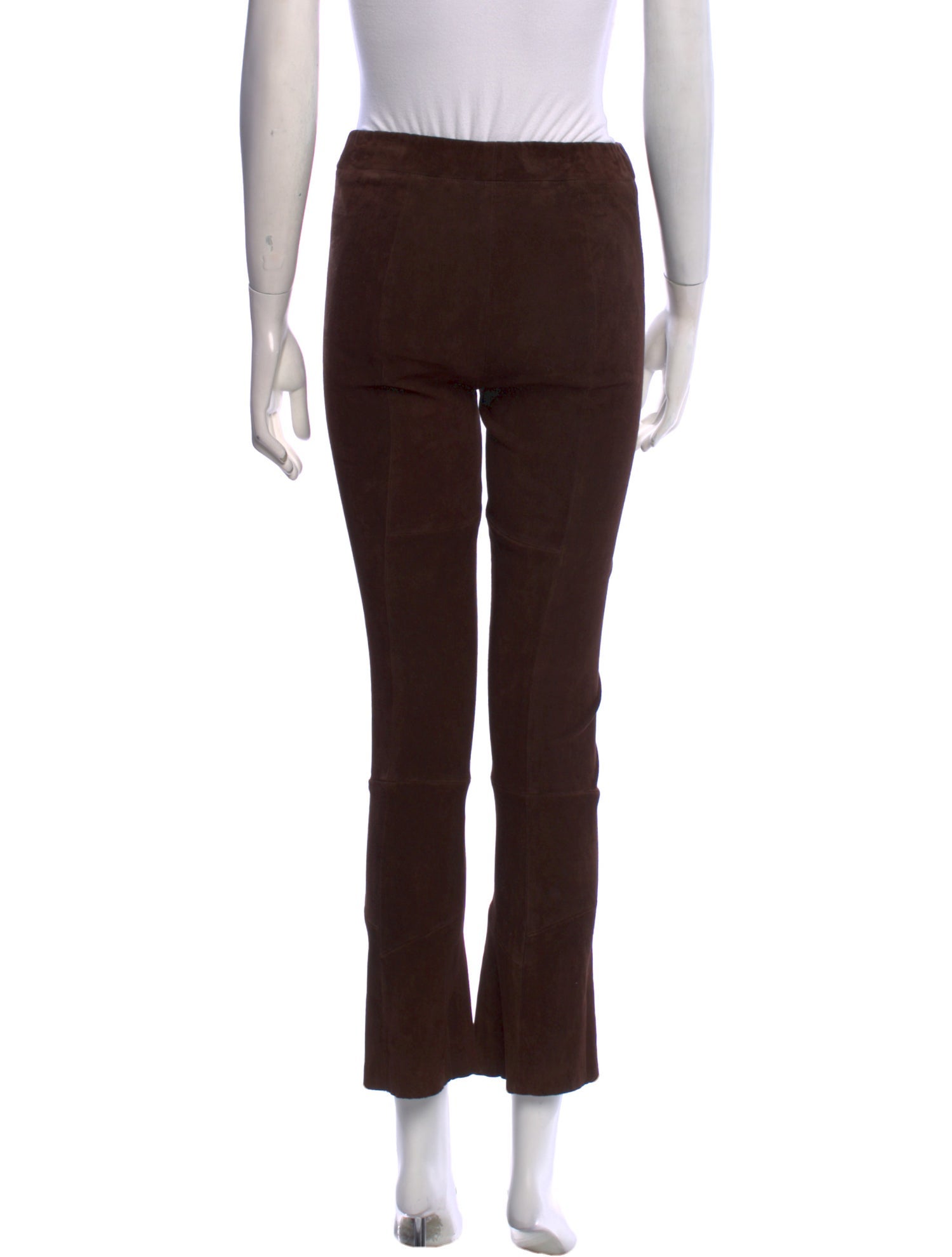 Sharis Place Private Label Leather Straight Leg Pants