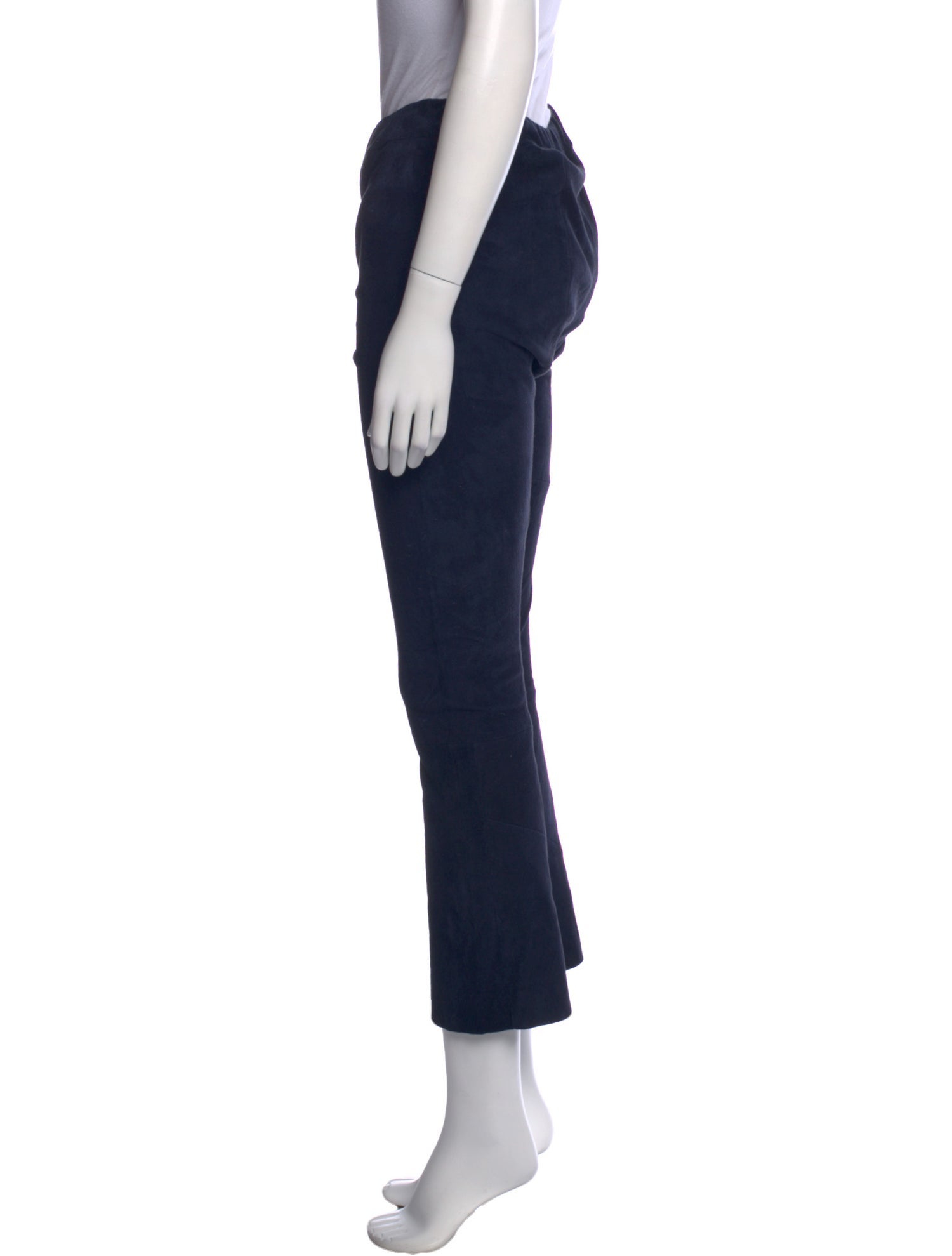 Sharis Place Private Label Suede Straight Leg Pants