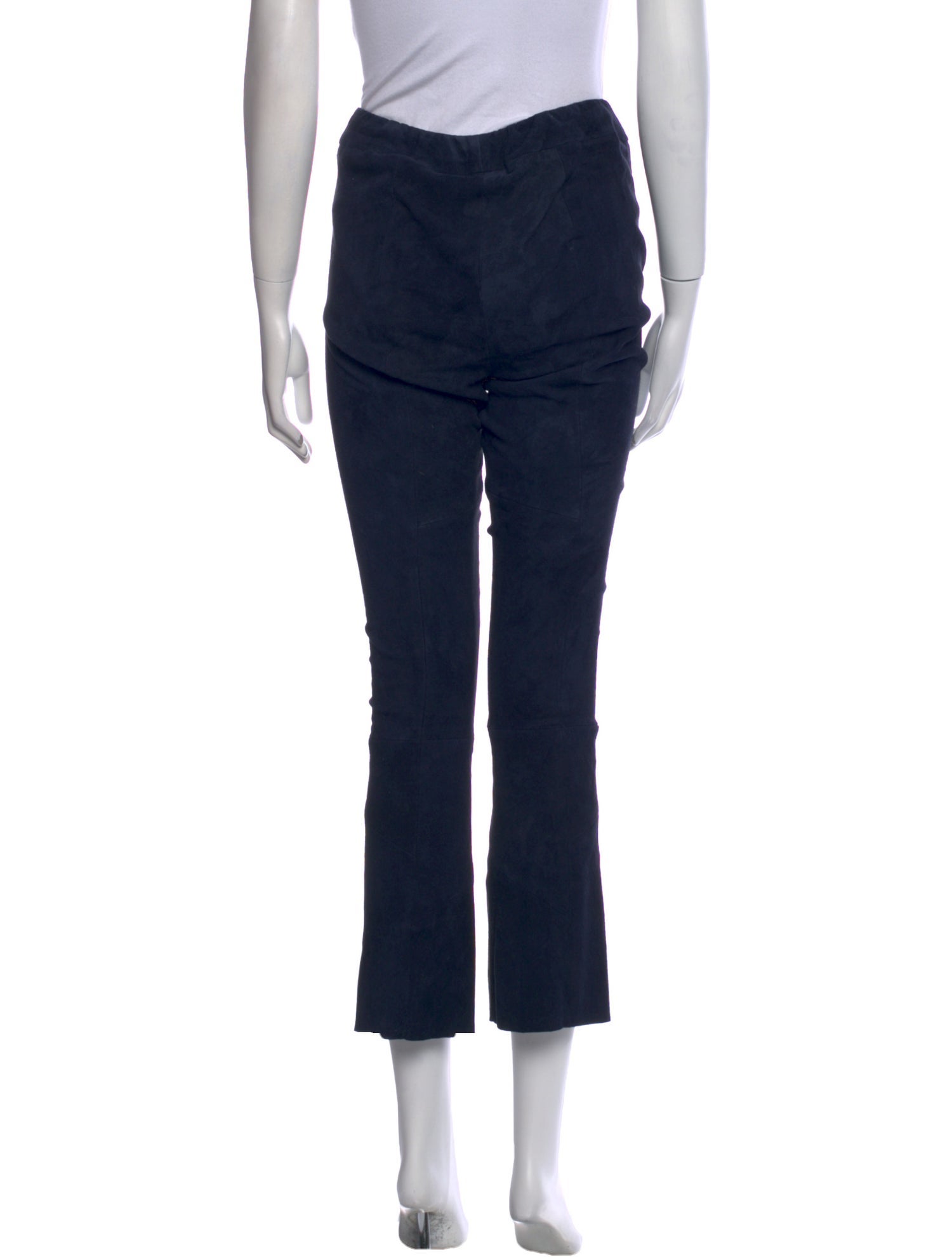 Sharis Place Private Label Suede Straight Leg Pants