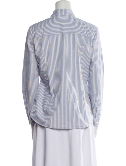 Sharis Place Private Label Striped Long Sleeve Button-Up Top