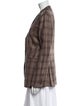 Sharis Place Private Label Wool Plaid Print Blazer