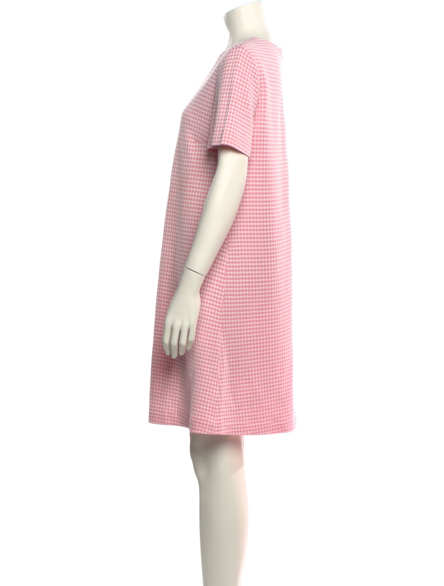 Sharis Place Private Label Plaid Print Knee-Length Dress