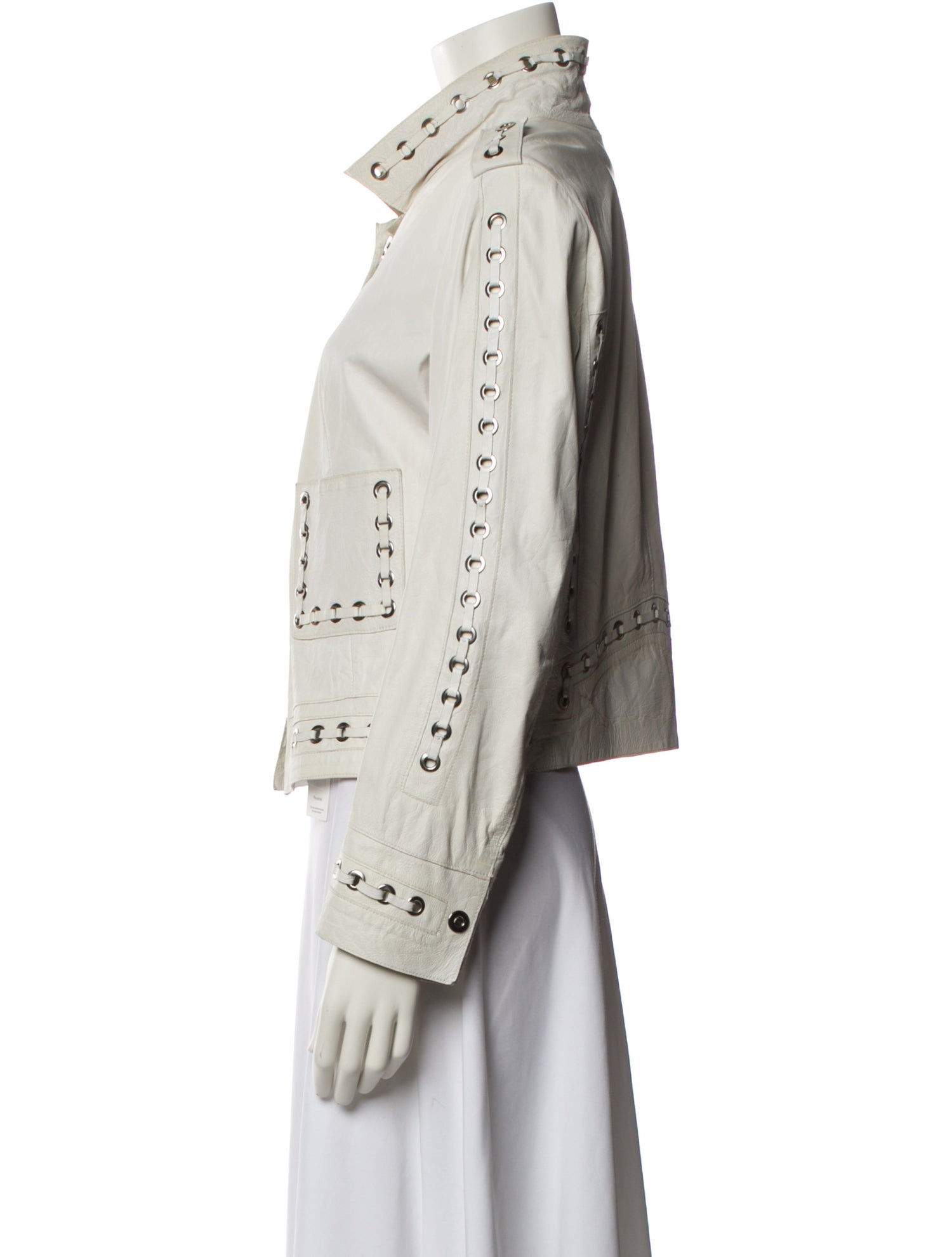 Sharis Place Private Label Lamb Leather Biker Jacket