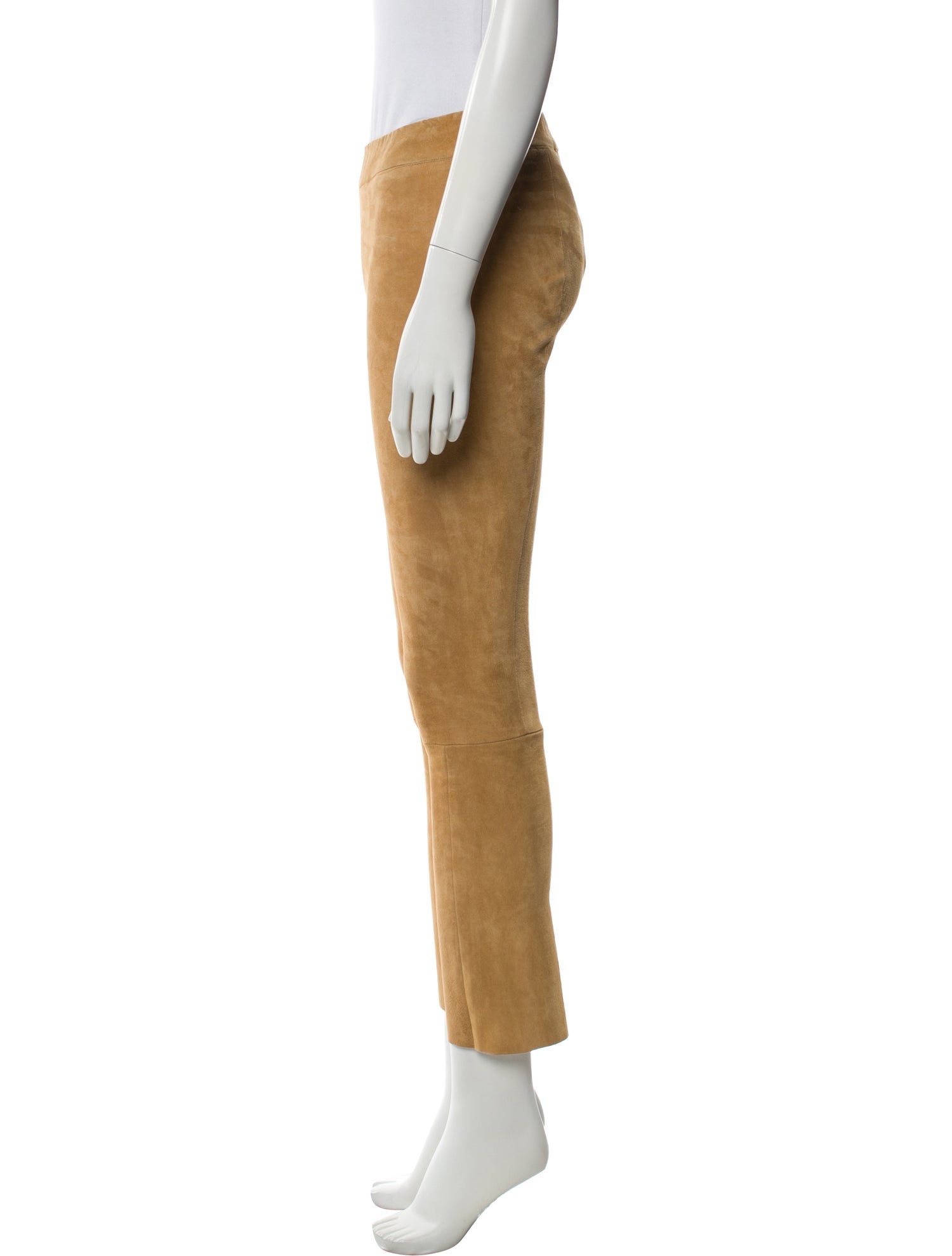 Sharis Place Private Label Leather Straight Leg Pants