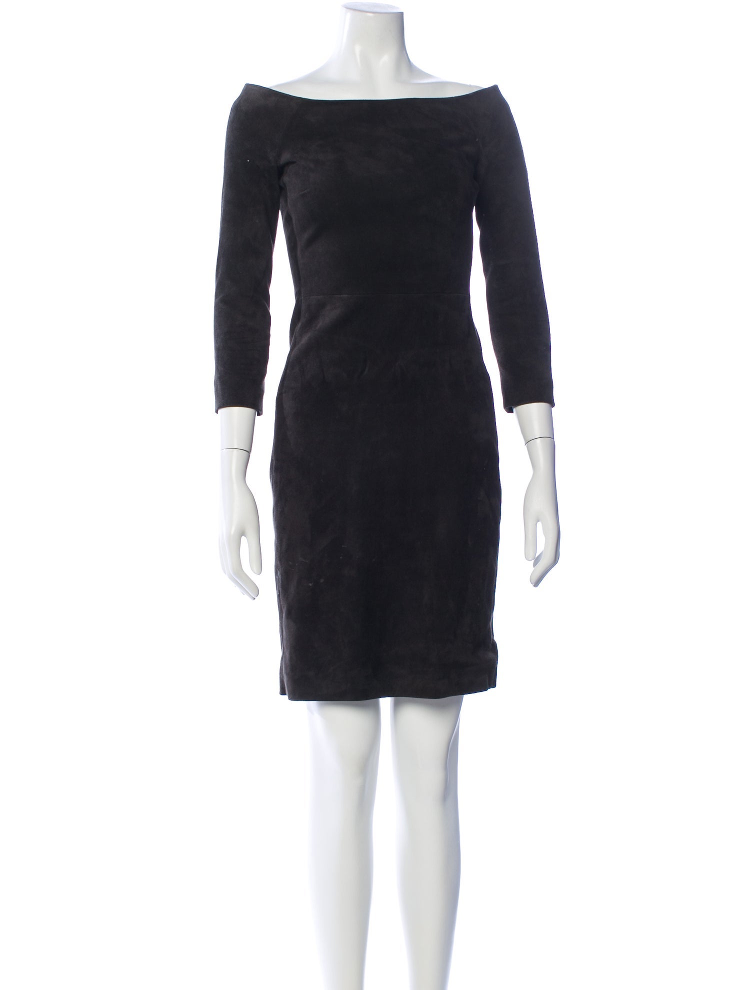 Sharis Place Private Label Bateau Neckline Mini Dress
