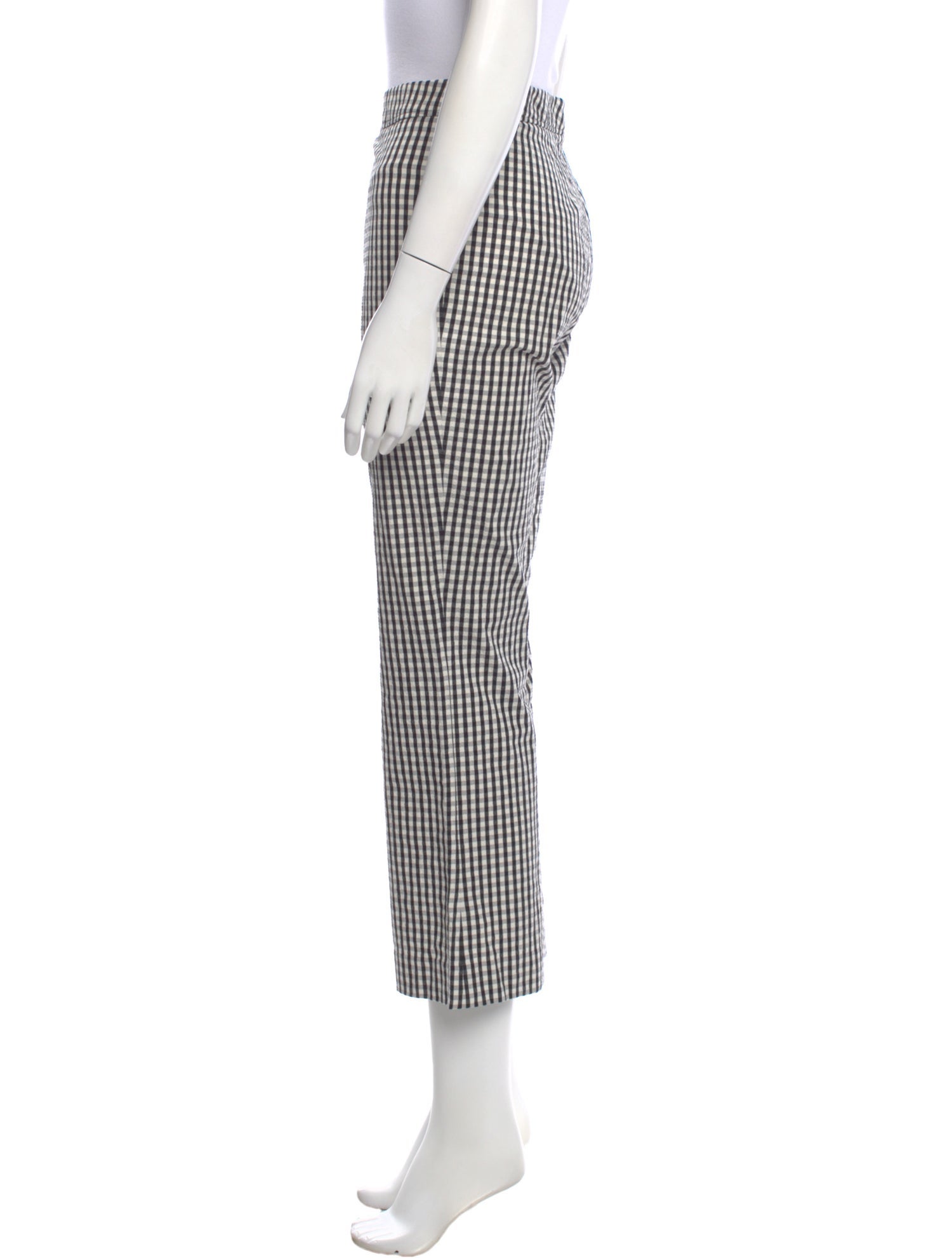 Sharis Place Private Label Plaid Print Wide Leg Pants