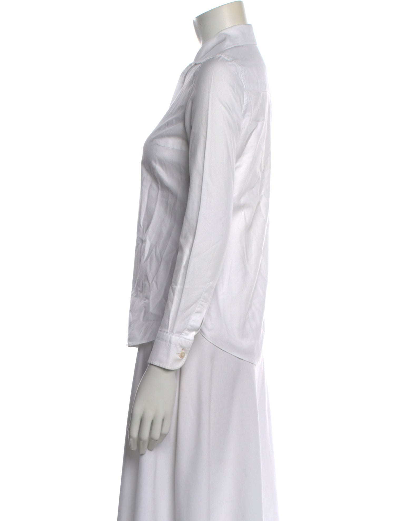 Sharis Place Private Label Long Sleeve Button-Up Top