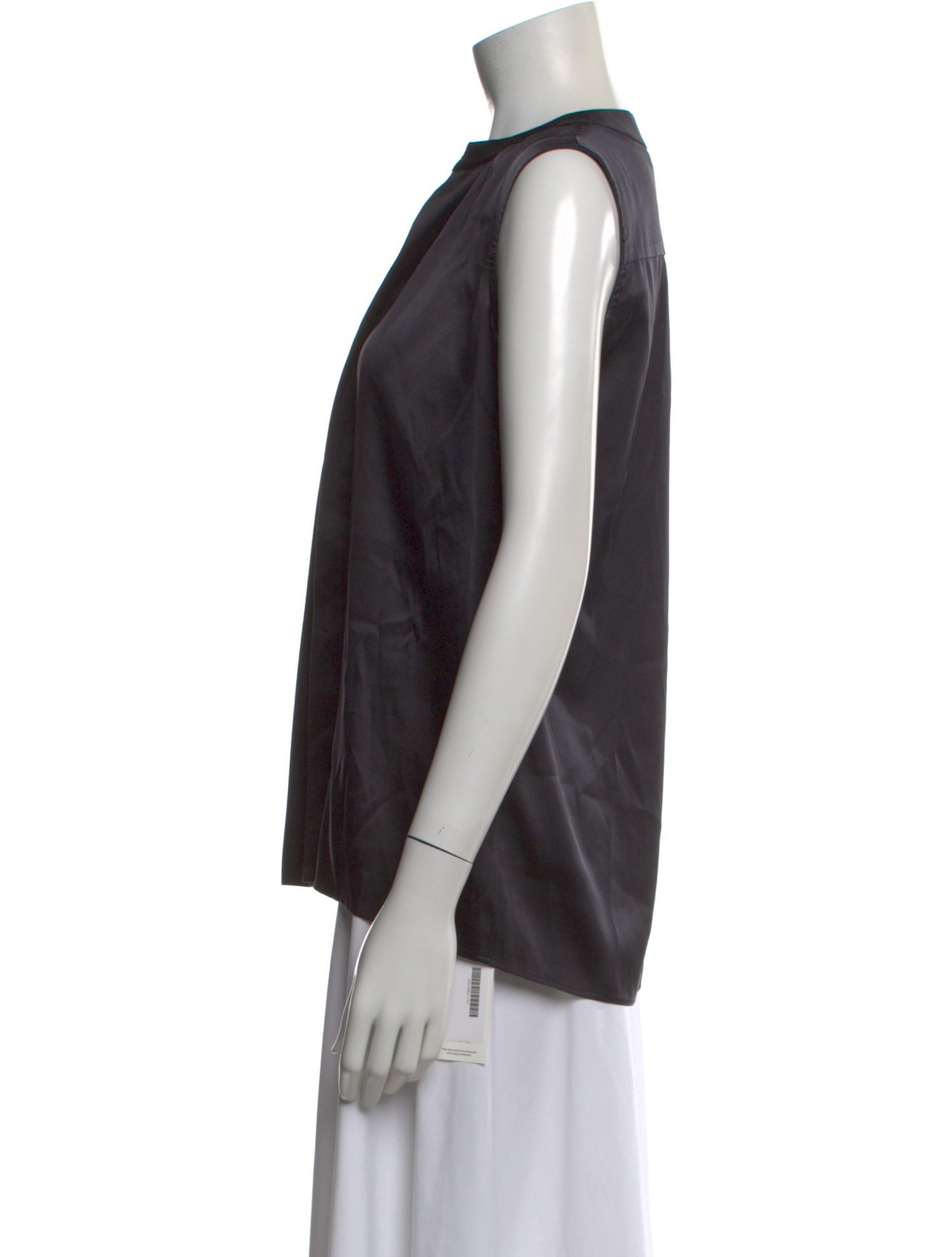 Sharis Place Private Label Silk Asymmetrical Top
