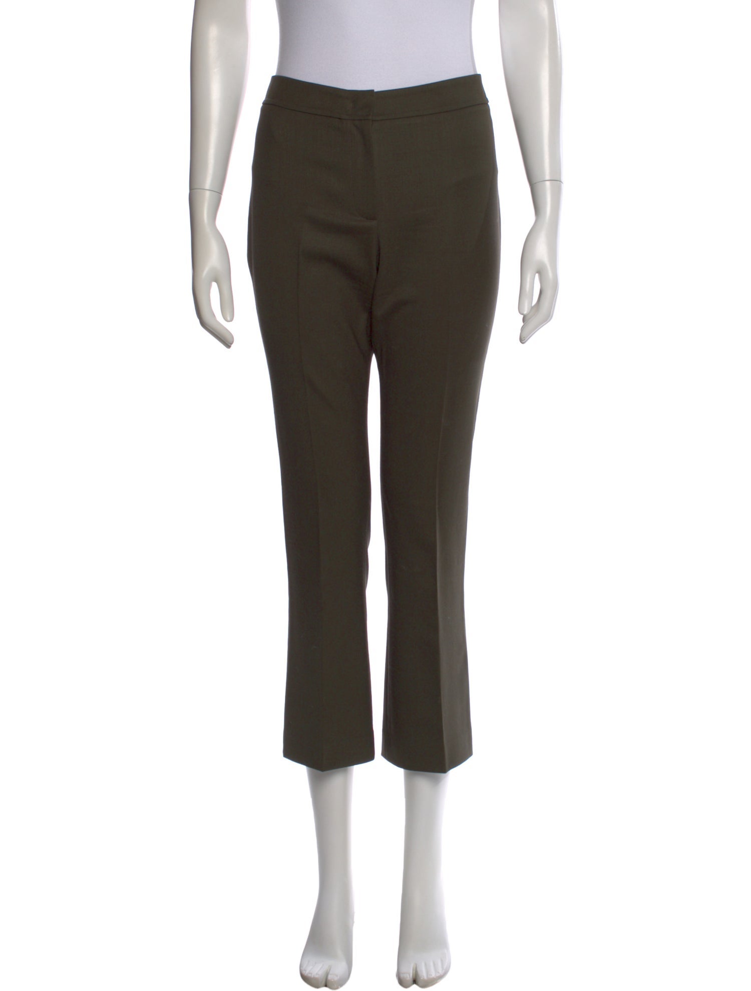 Sharis Place Private Label Virgin Wool Straight Leg Pants