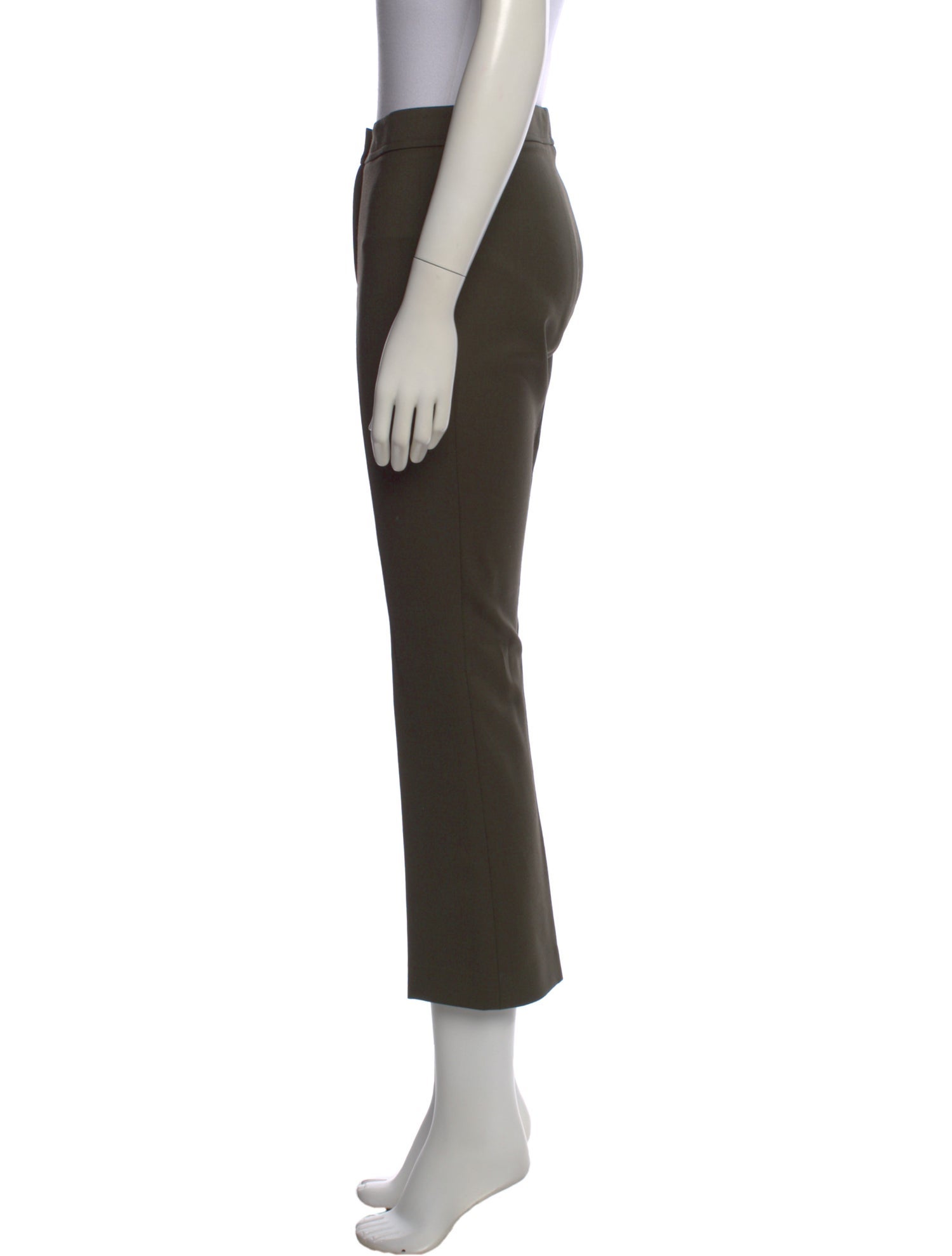 Sharis Place Private Label Virgin Wool Straight Leg Pants