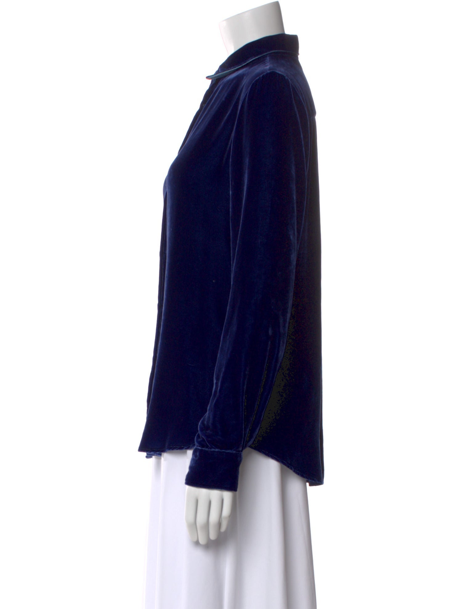 Sharis Place Private Label Long Sleeve Button-Up Top