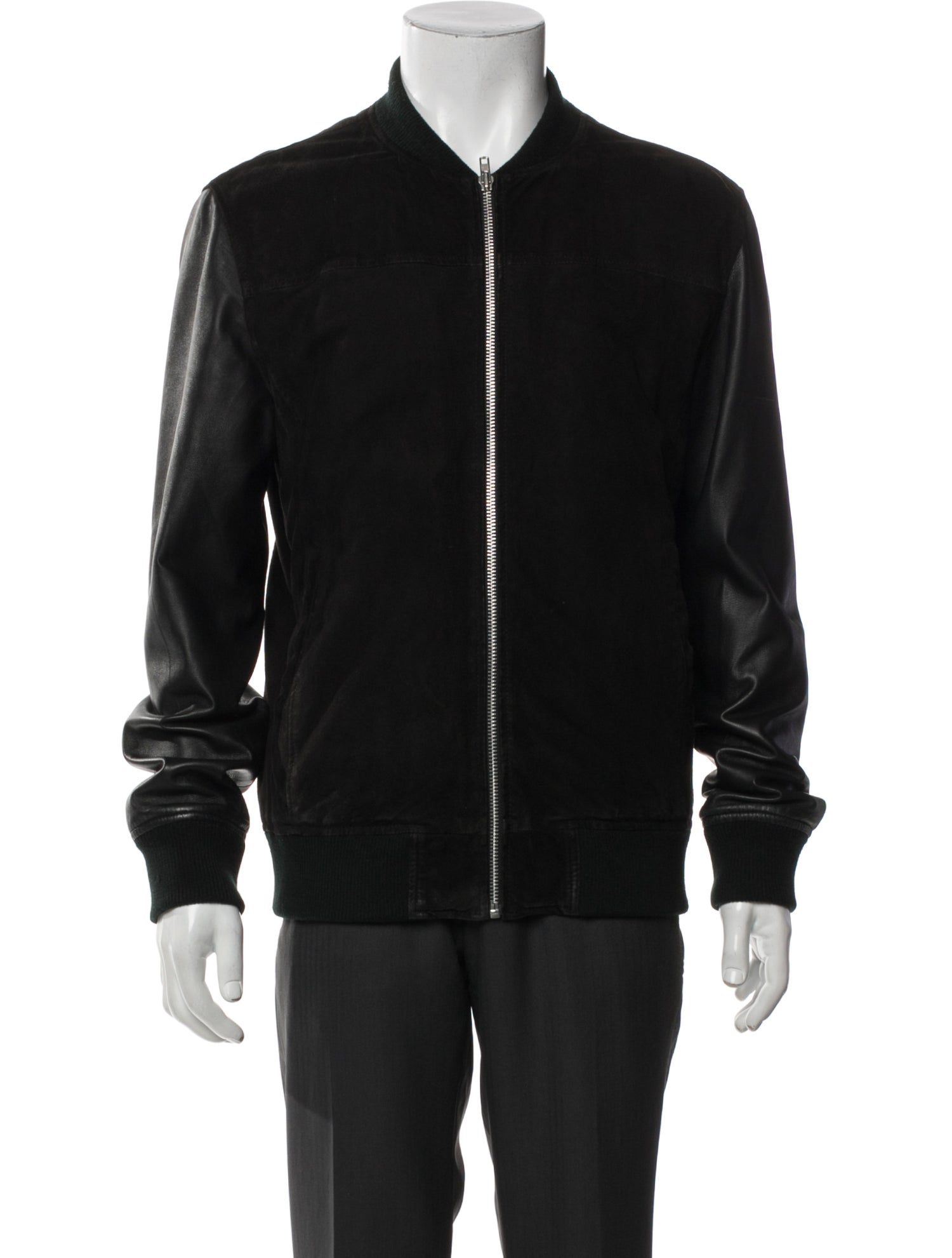 Selected Homme Lamb Leather Bomber Jacket