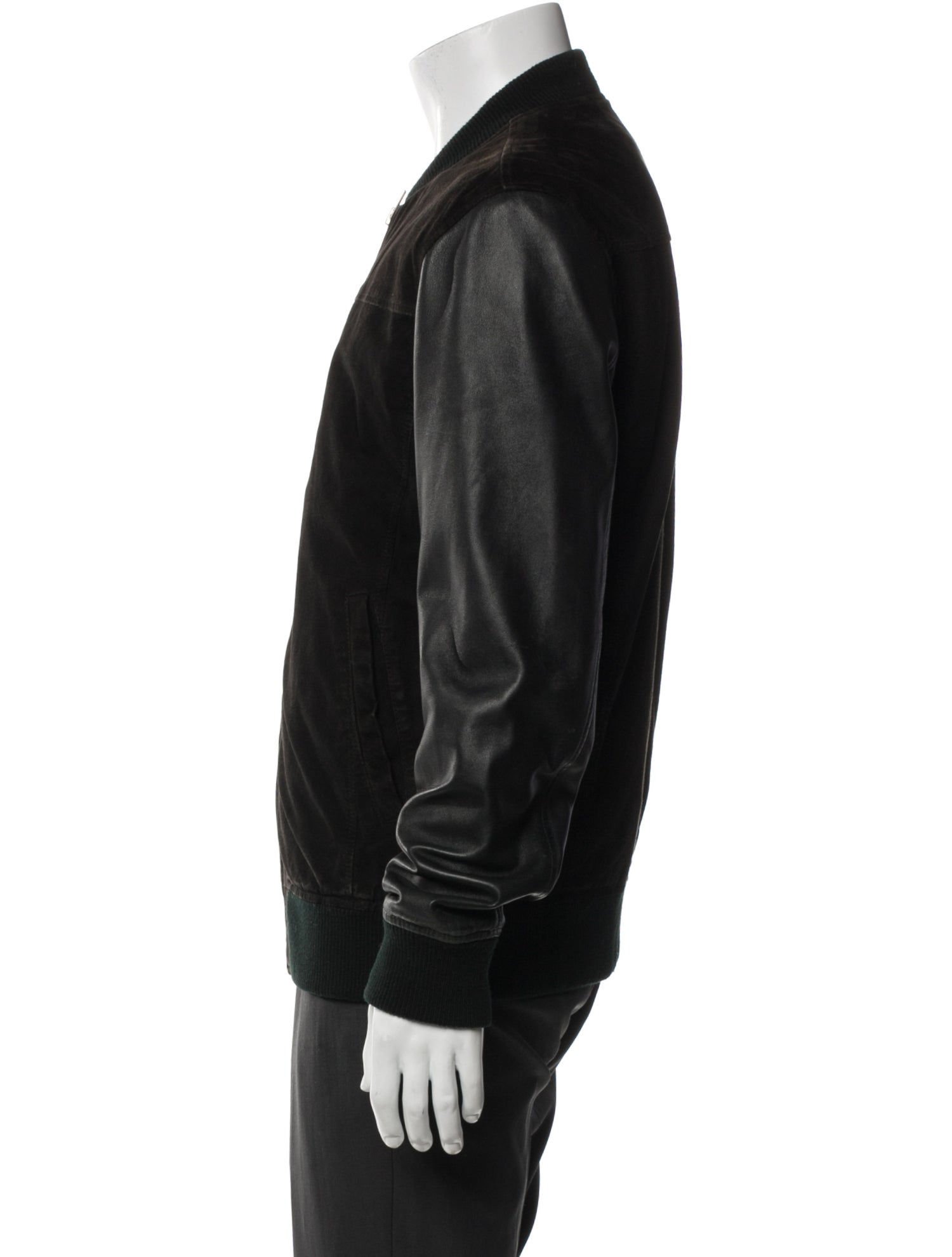 Selected Homme Lamb Leather Bomber Jacket