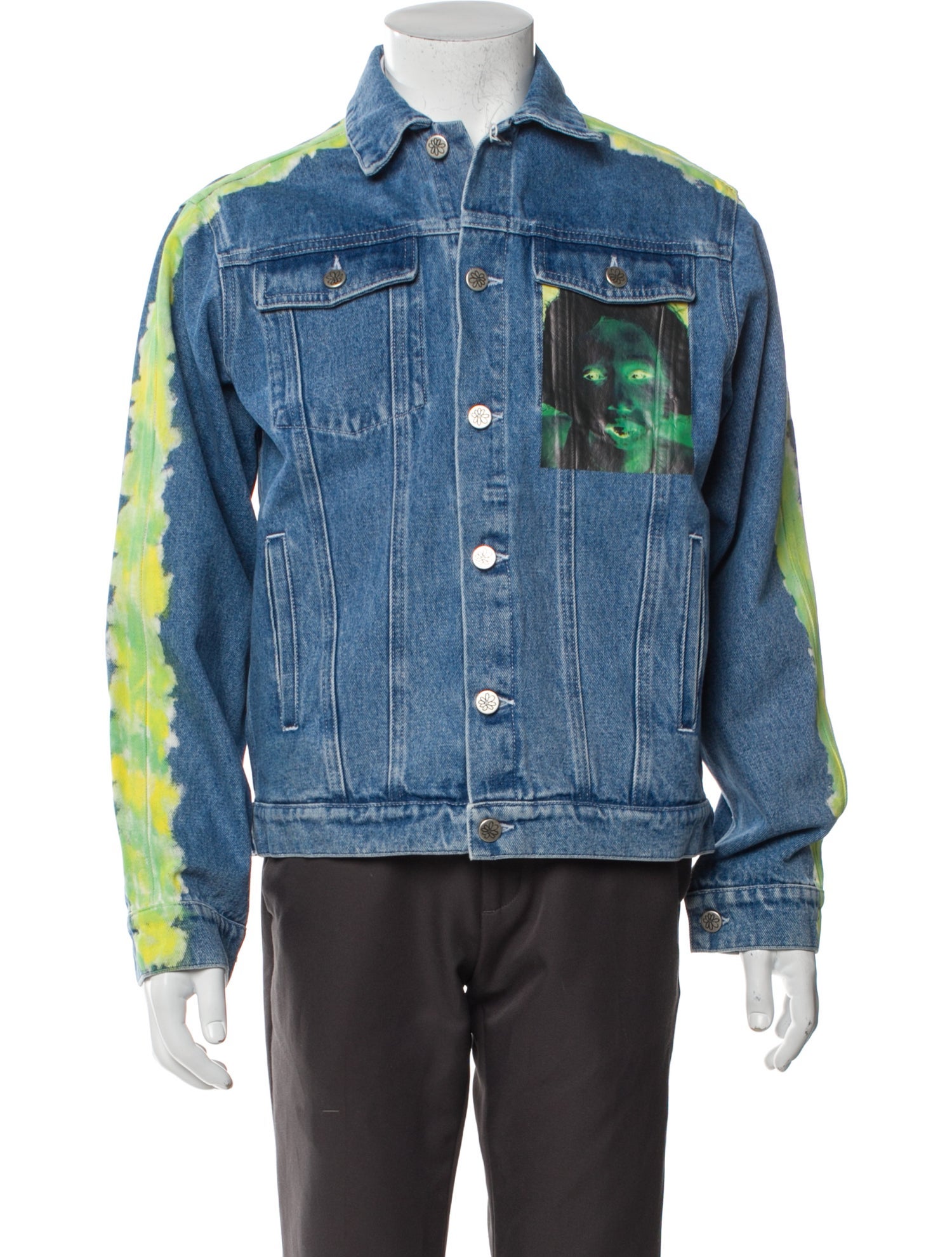 Sky High Farm Graphic Print Denim Jacket