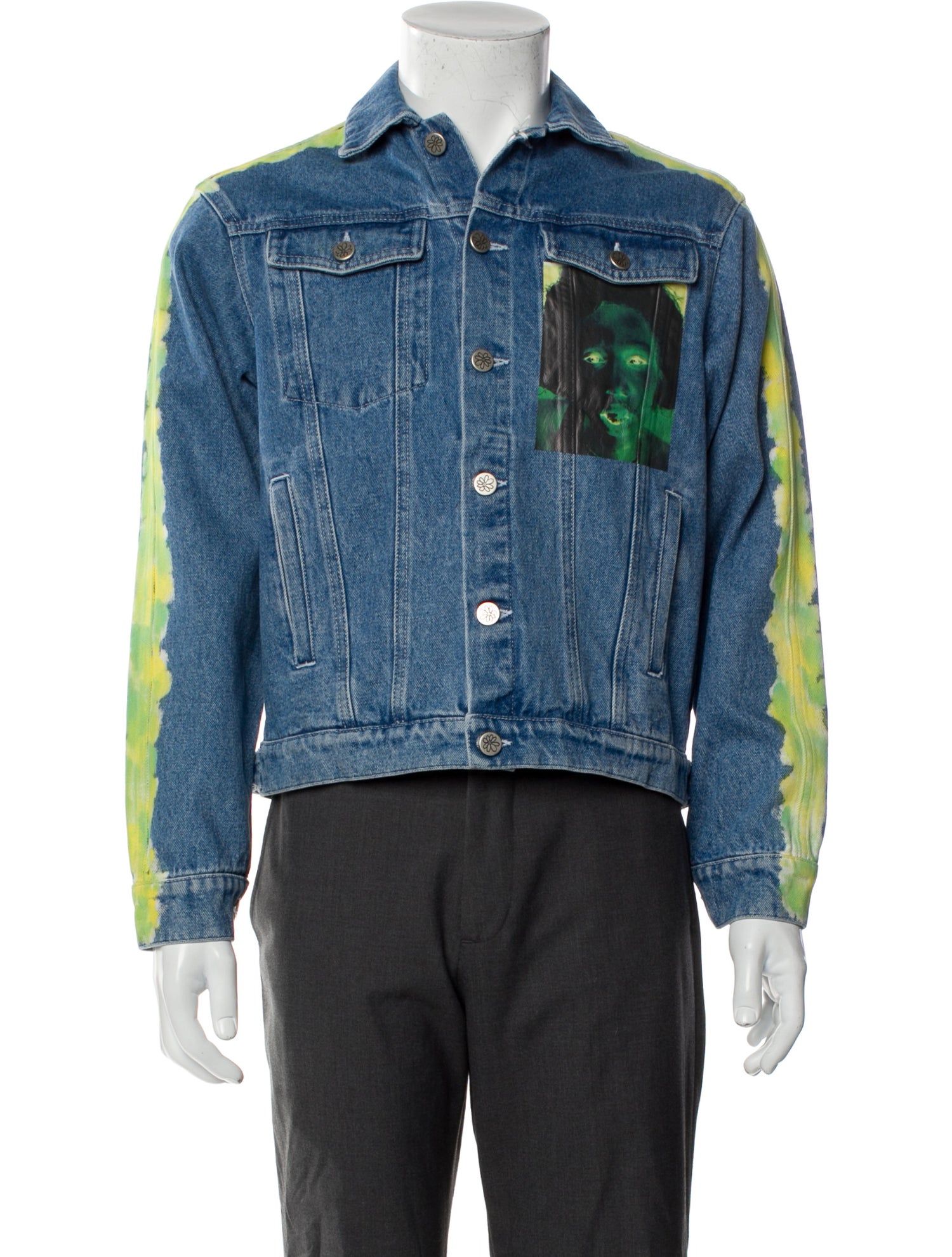 Sky High Farm Graphic Print Denim Jacket