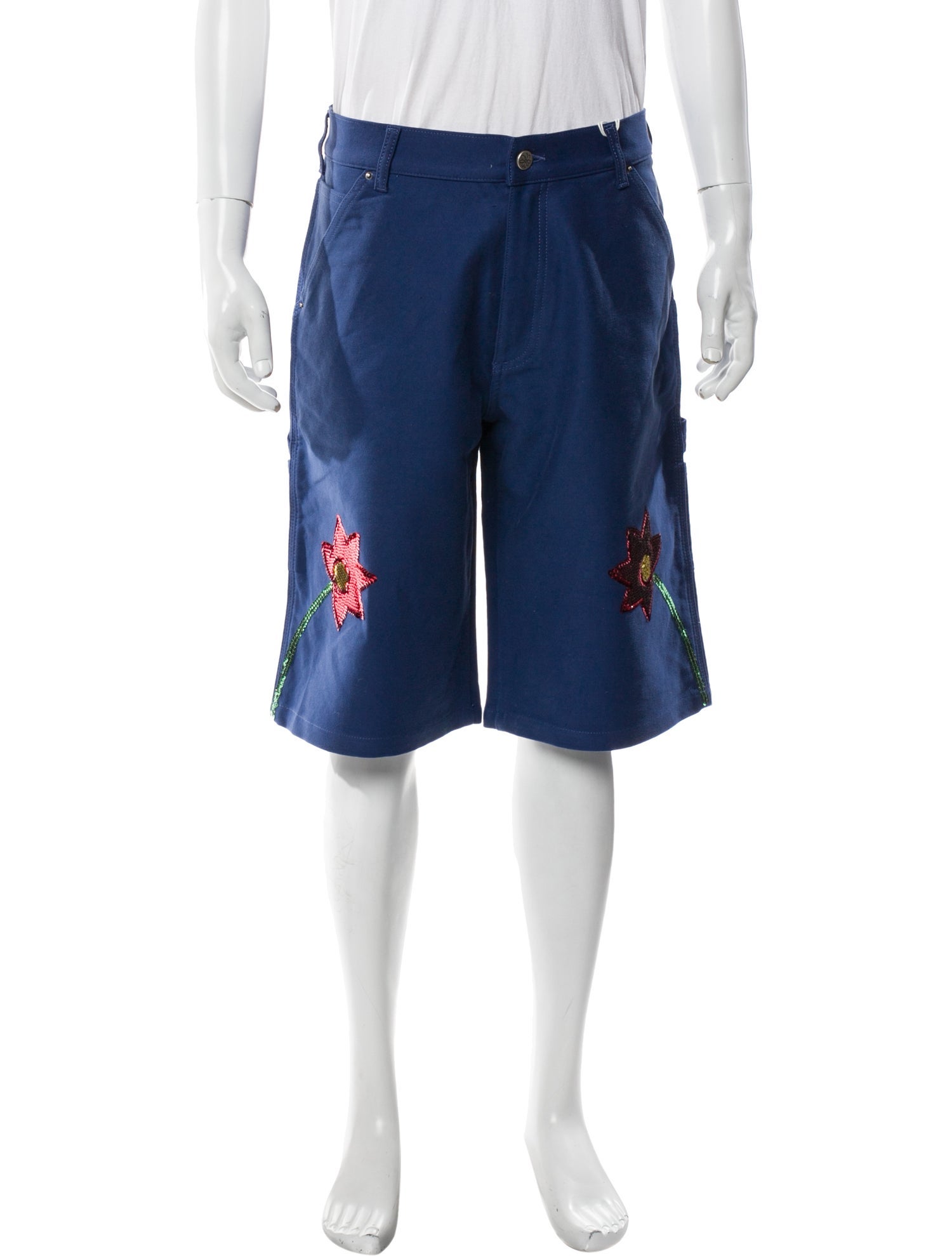 Sky High Farm Graphic Print Denim Shorts