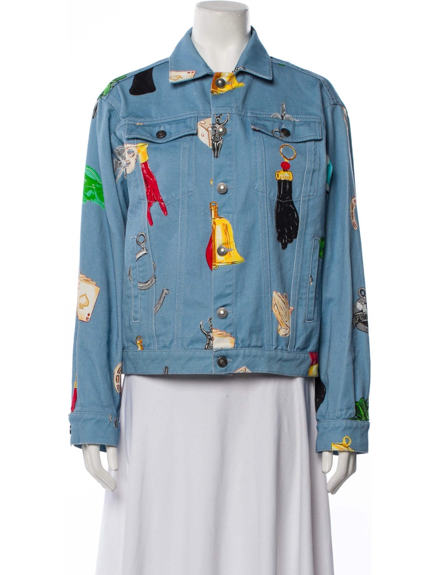 Sky High Farm Printed Denim Jacket
