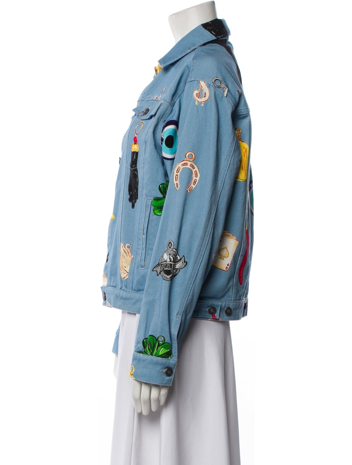 Sky High Farm Printed Denim Jacket