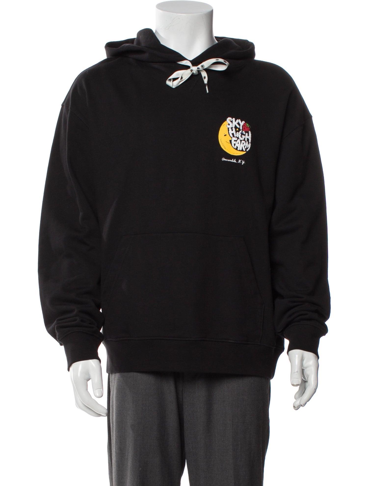 Sky High Farm Graphic Print V-Neck Hoodie