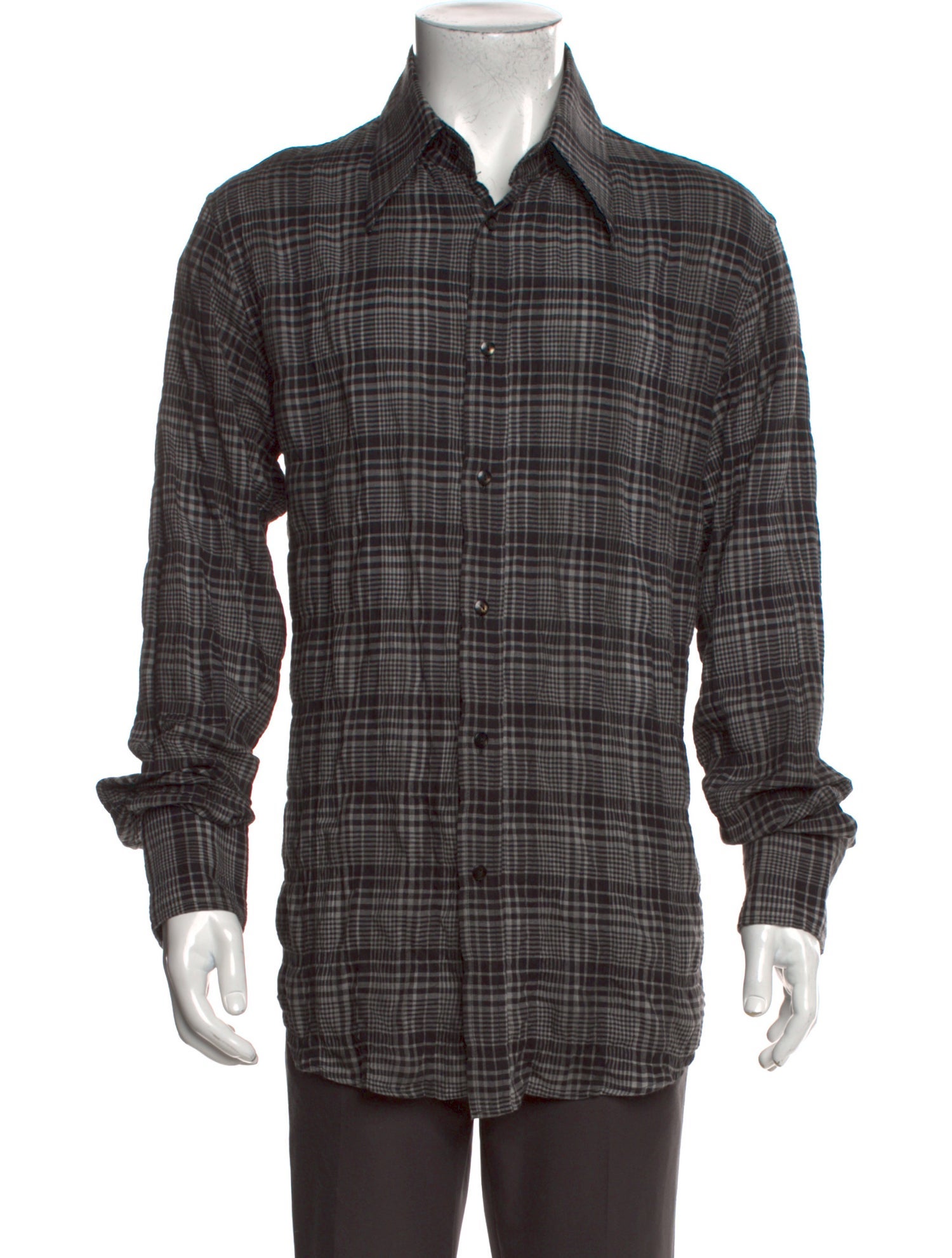 Shellac Plaid Print Long Sleeve Shirt