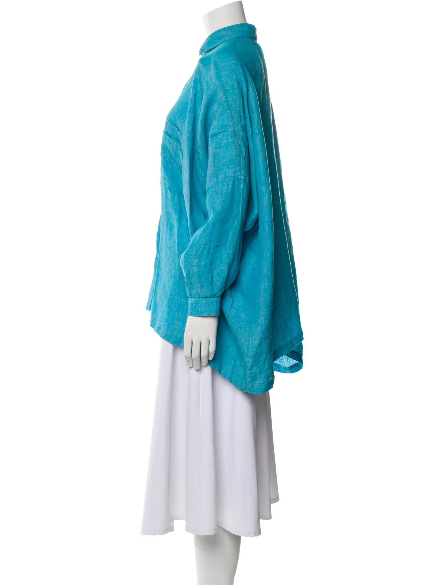 Shirin Guild Linen Long Sleeve Button-Up Top