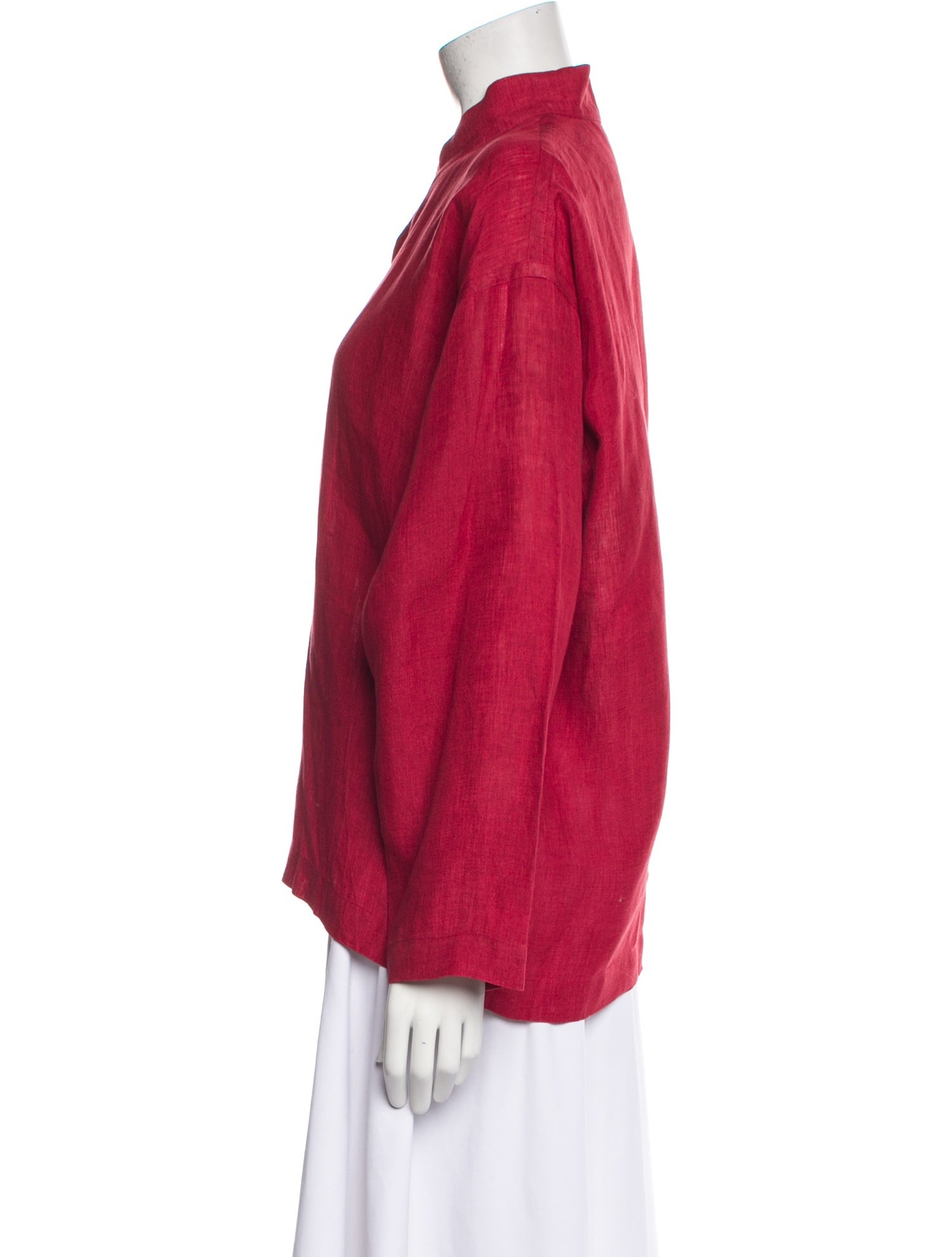 Shirin Guild Linen Long Sleeve Button-Up Top