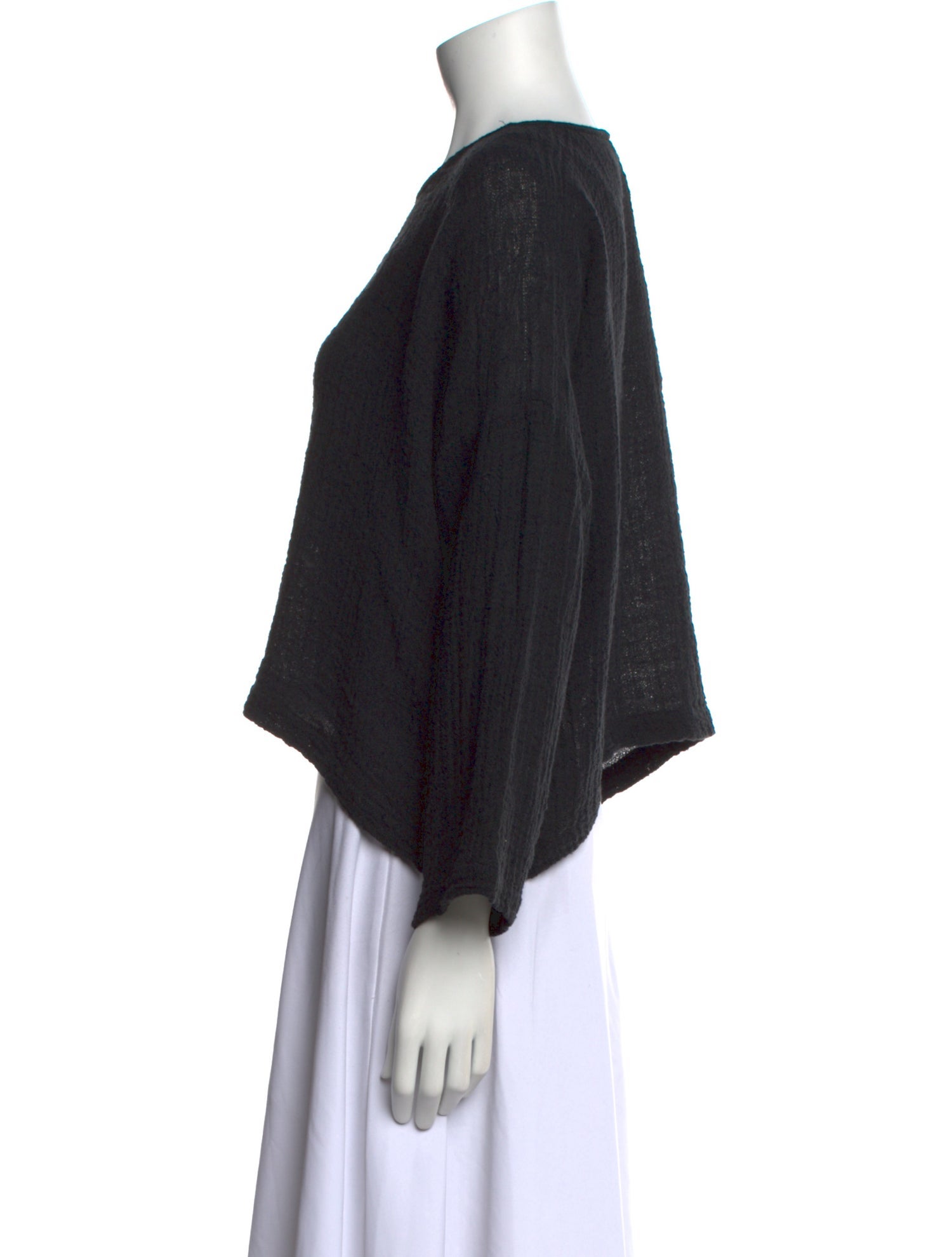 Shirin Guild Linen Crew Neck Crop Top