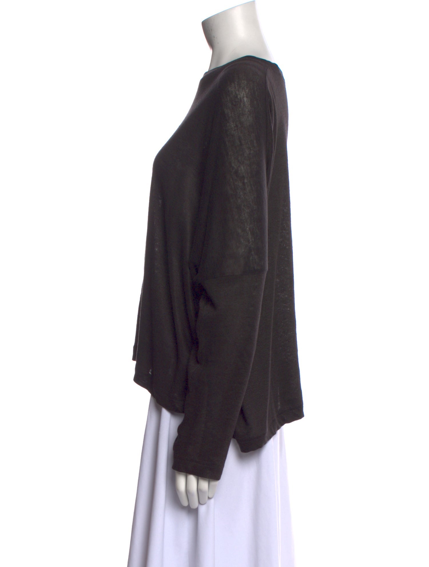 Shirin Guild Linen Bateau Neckline Crop Top