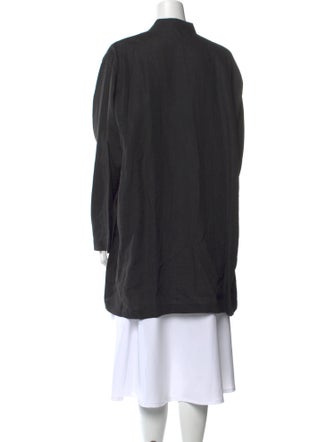 Shirin Guild Linen Mock Neck Button-Up Top