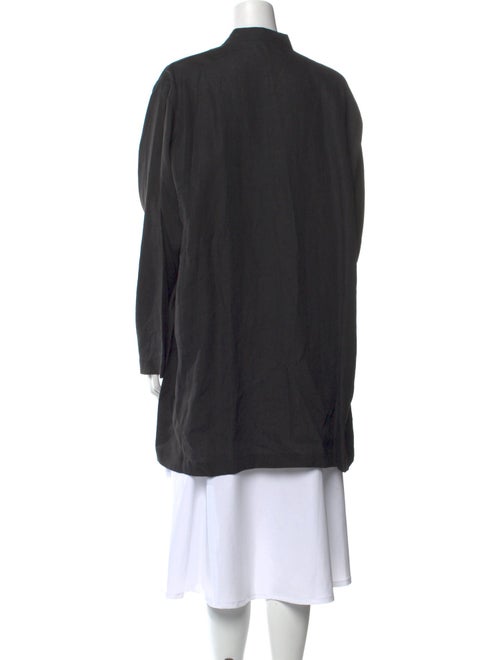 Shirin Guild Linen Mock Neck Button-Up Top