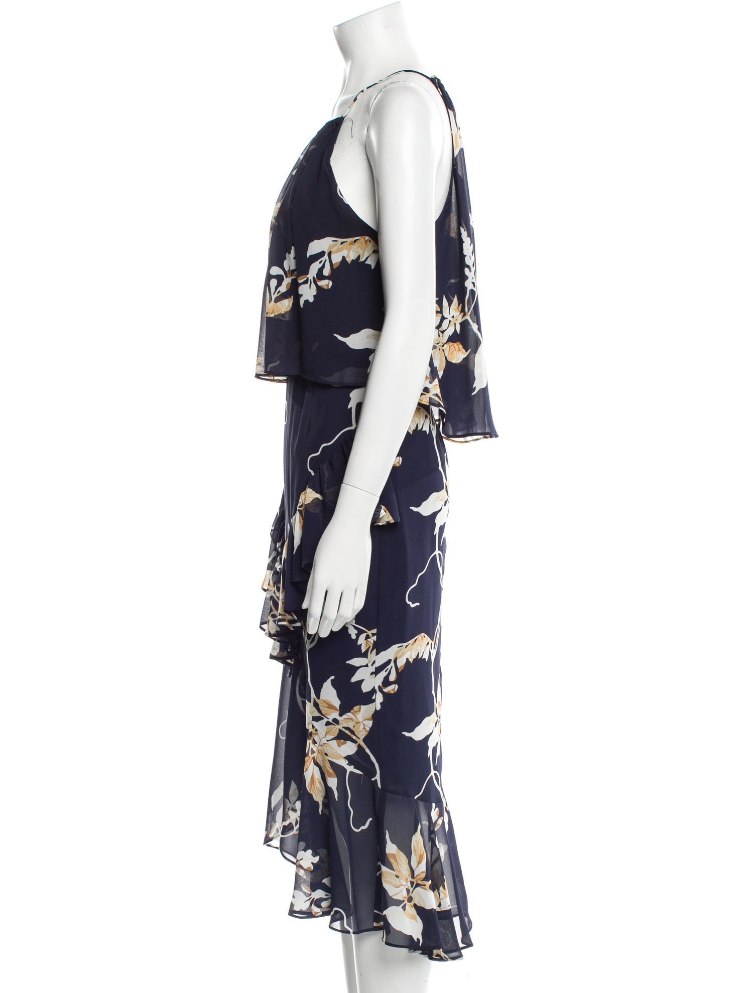 Shona Joy Floral Print Midi Length Dress