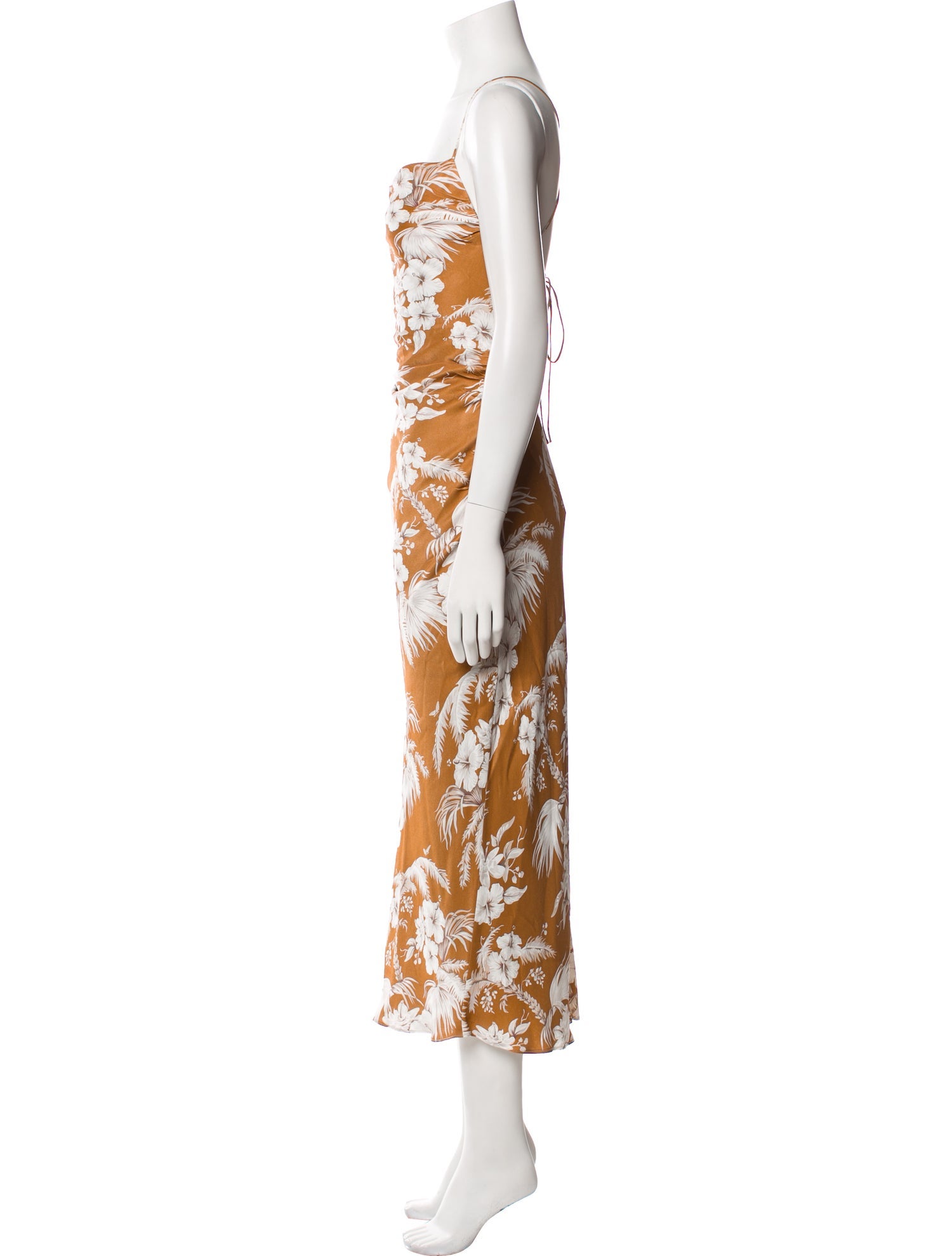 Shona Joy Floral Print Long Dress w/ Tags