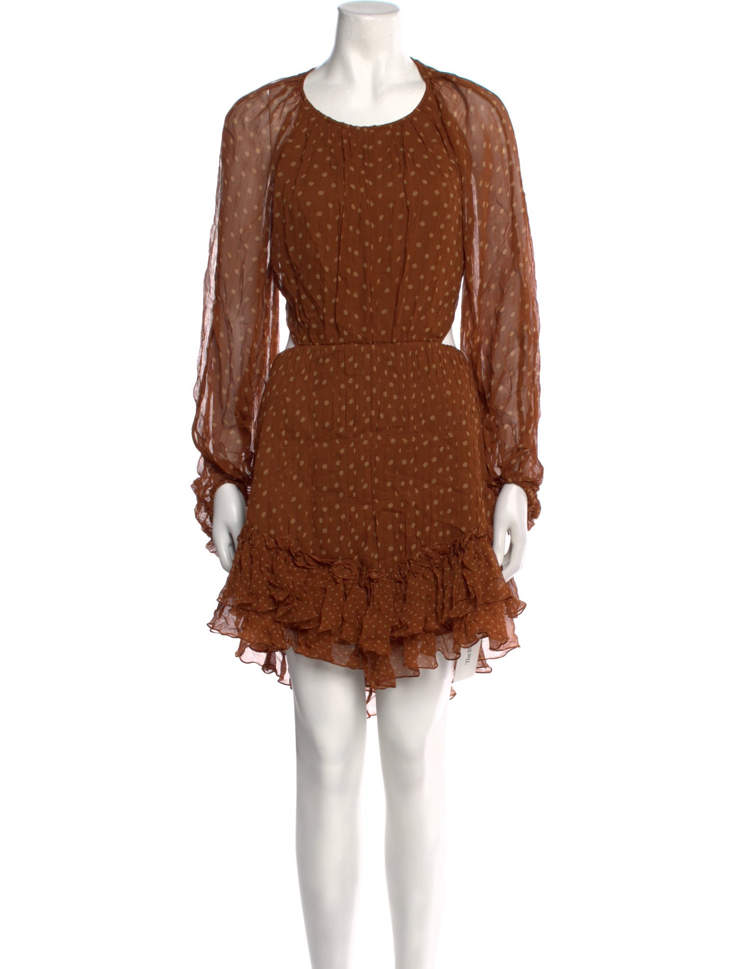 Shona Joy Polka Dot Print Mini Dress