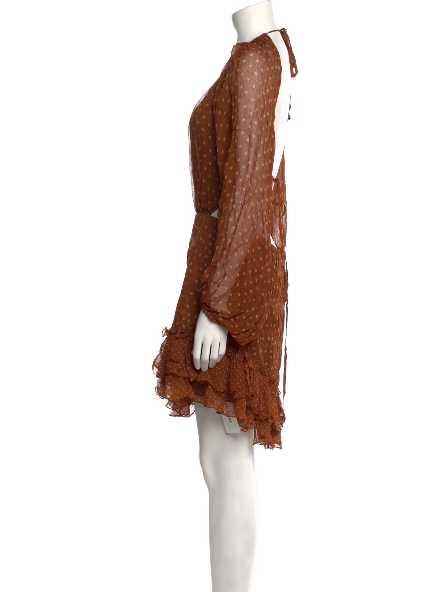 Shona Joy Polka Dot Print Mini Dress