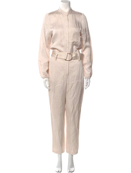 Shona Joy Linen Mock Neck Jumpsuit