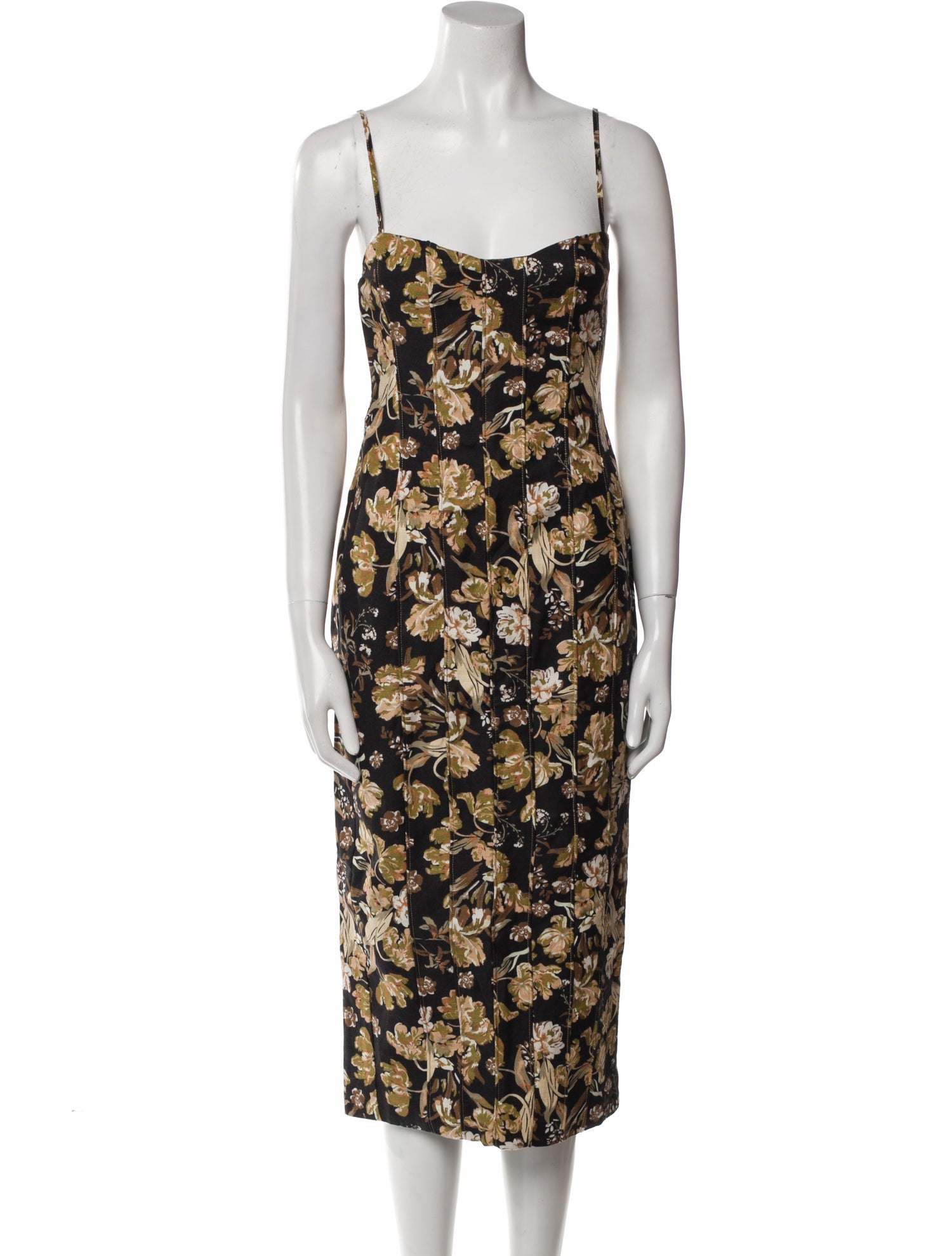 Shona Joy Floral Print Midi Length Dress
