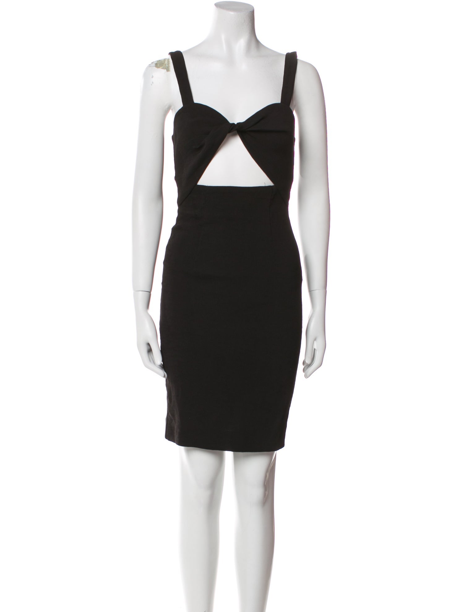 Shona Joy Square Neckline Knee-Length Dress