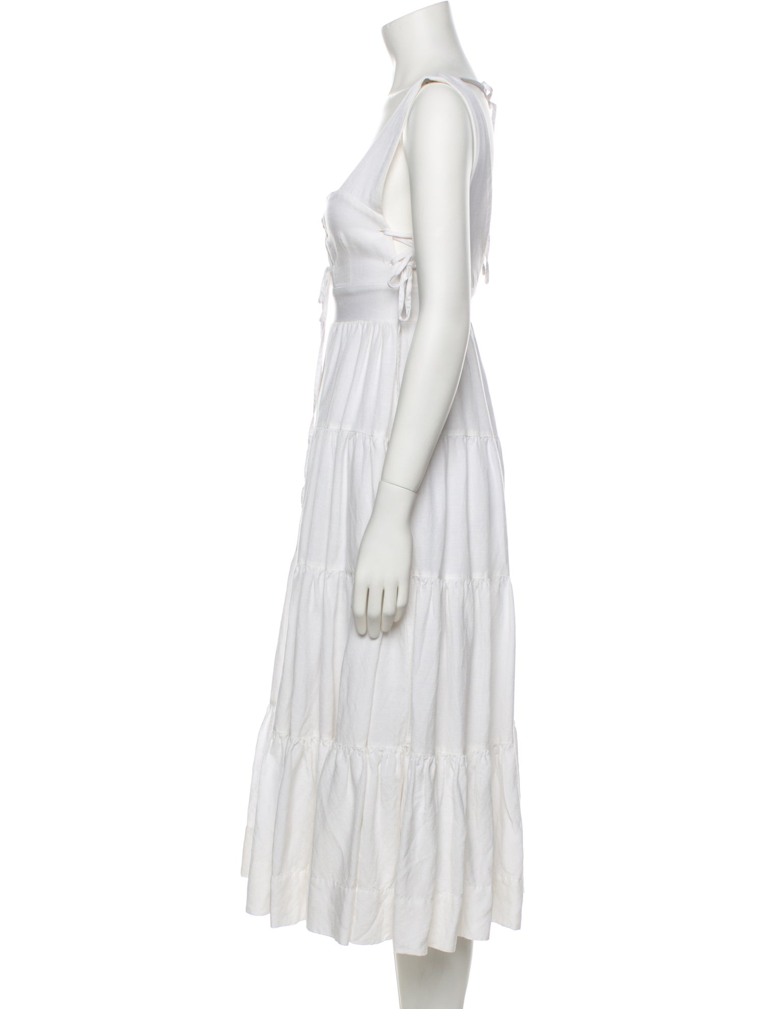 Shona Joy Square Neckline Midi Length Dress