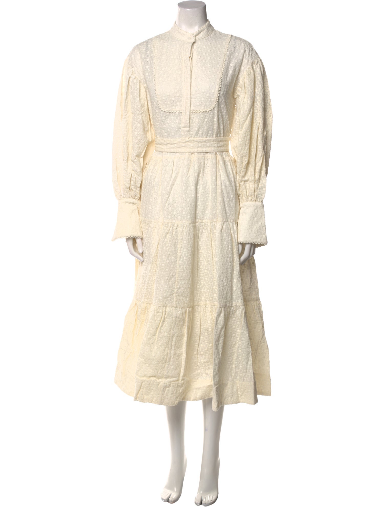 Shona Joy Mock Neck Midi Length Dress