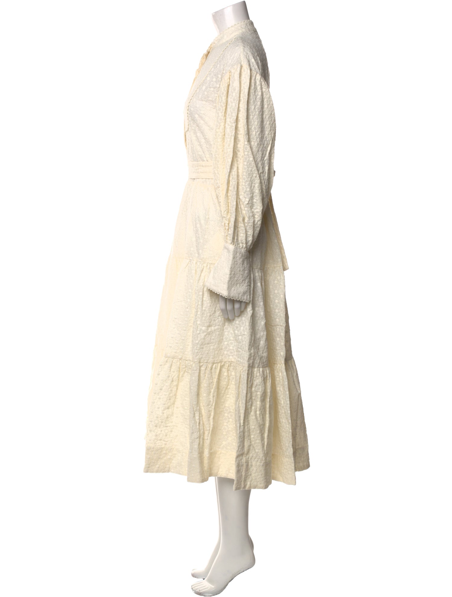 Shona Joy Mock Neck Midi Length Dress