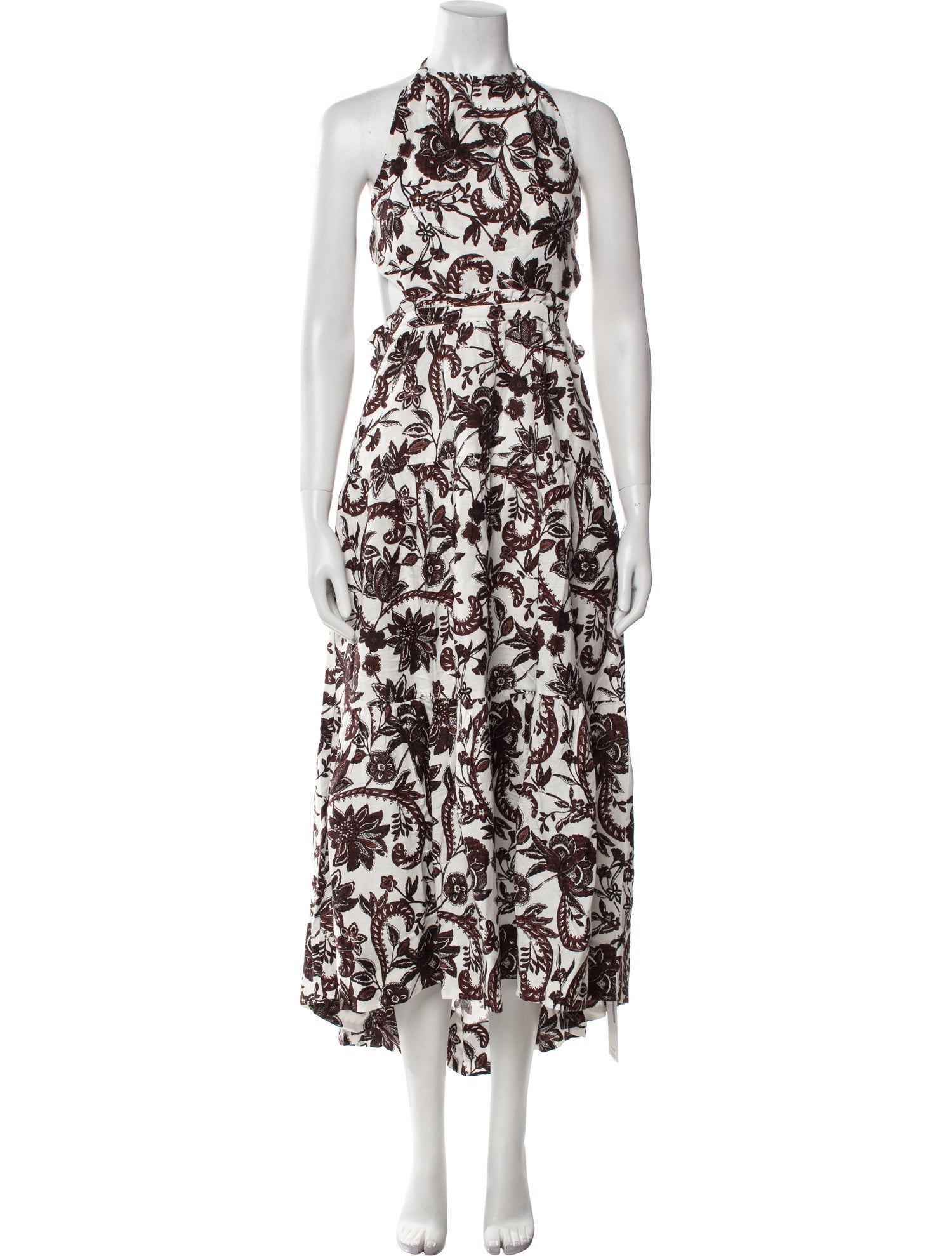 Shona Joy Floral Print Long Dress w/ Tags