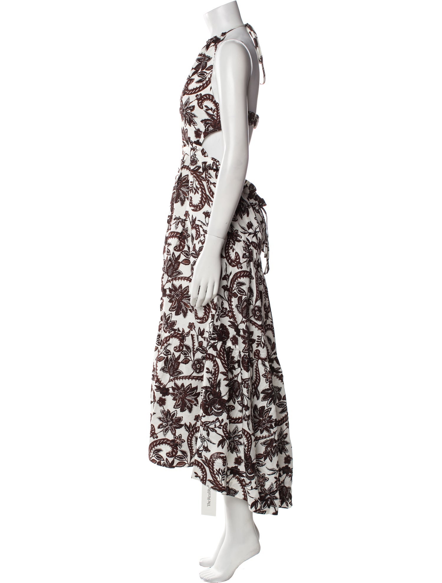Shona Joy Floral Print Long Dress w/ Tags