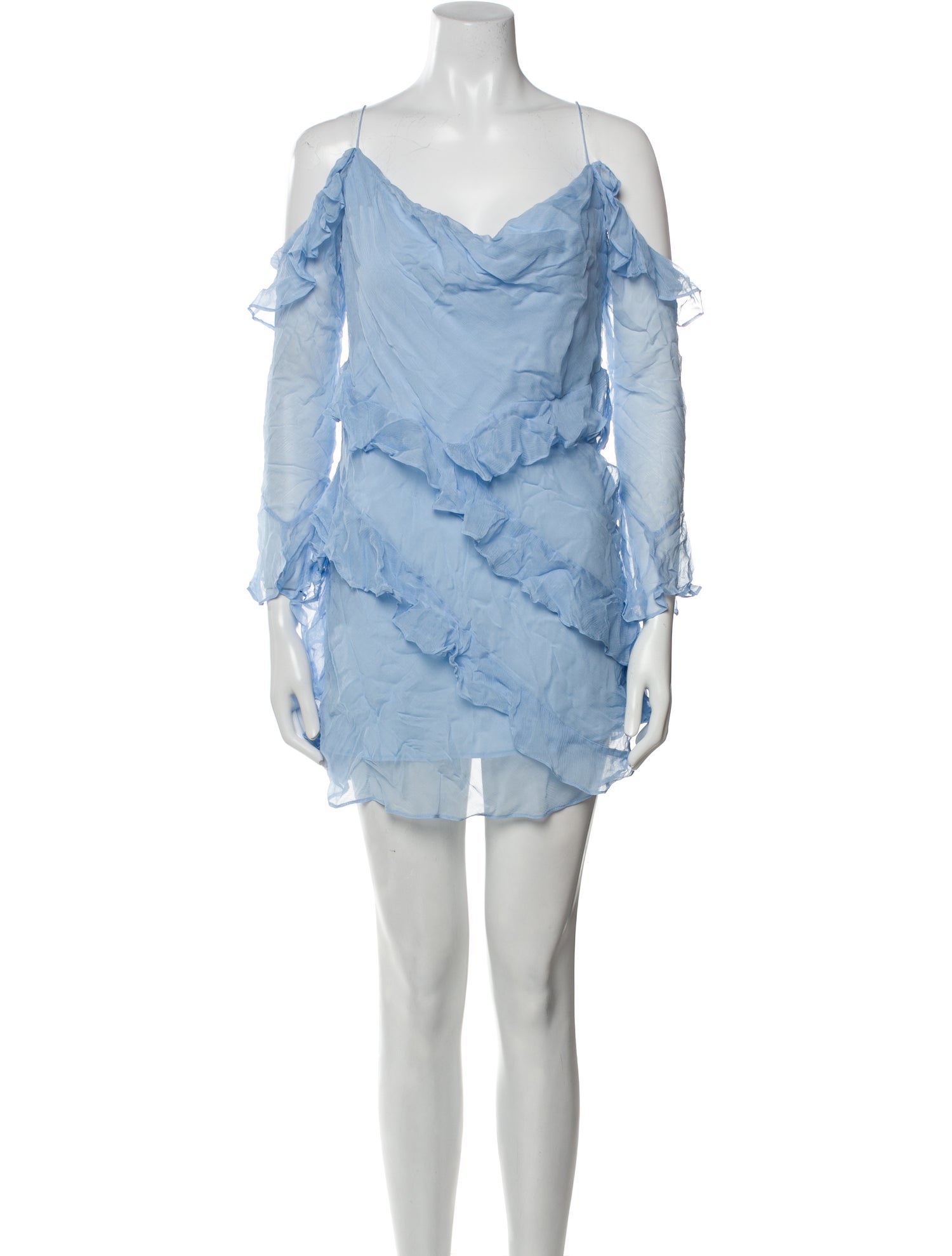 Shona Joy Cowl Neck Mini Dress