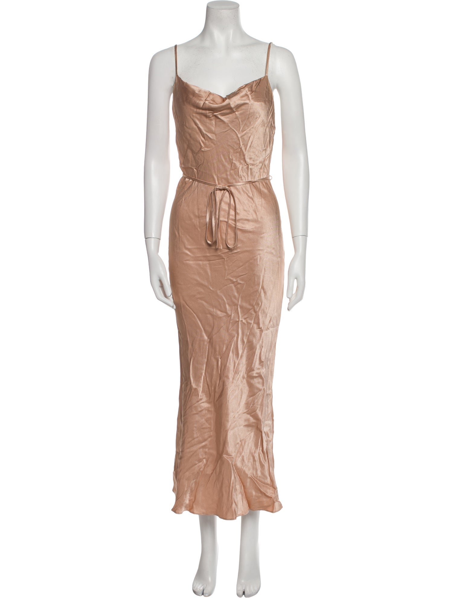 Shona Joy Cowl Neck Midi Length Dress