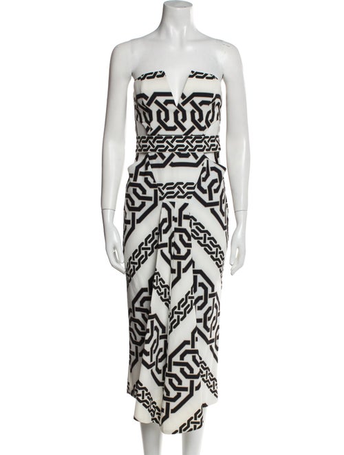 Shona Joy Printed Strapless Romper