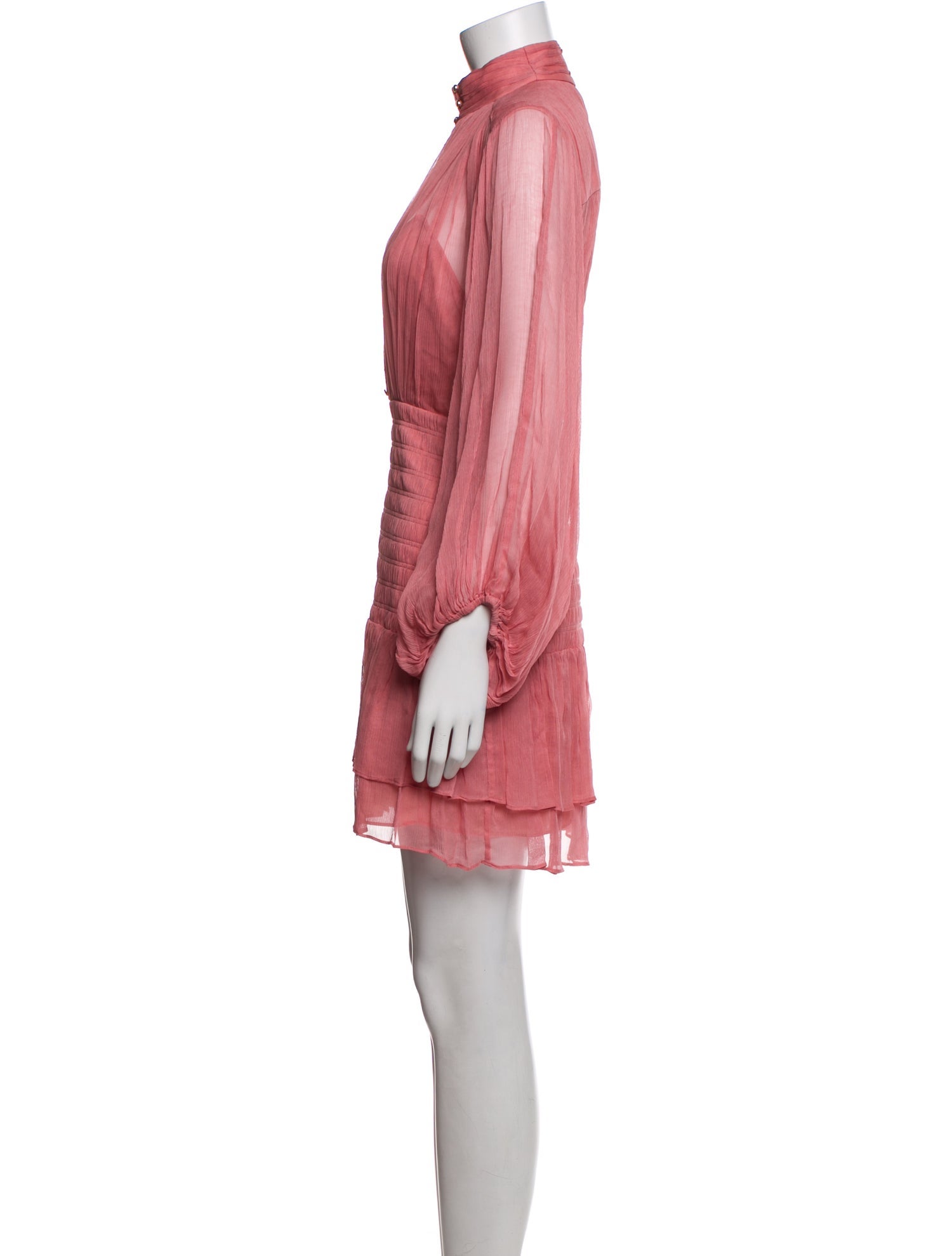 Shona Joy Mock Neck Mini Dress